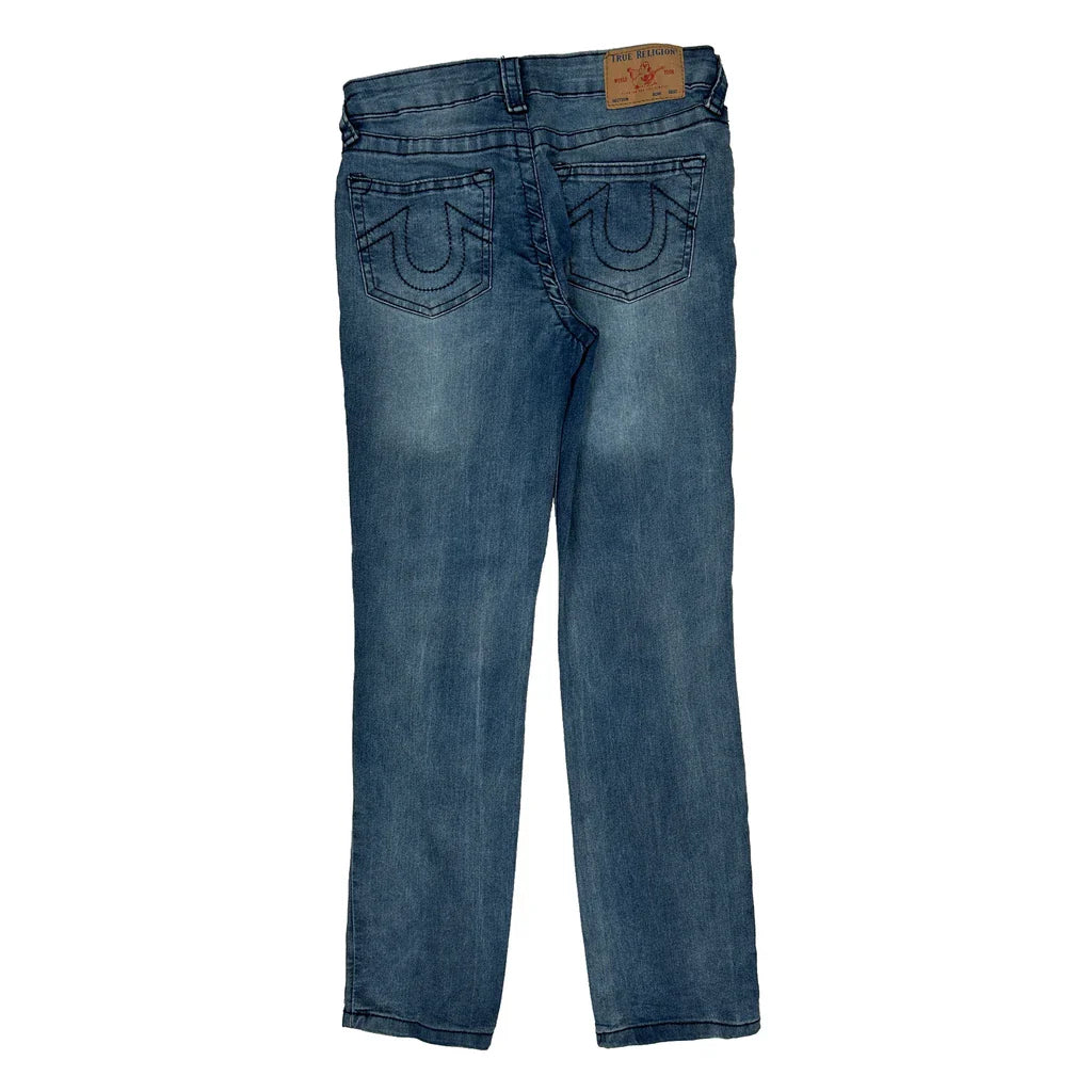 True Religion Slim Fit Jeans - 28W UK 8 Blue Cotton Refurbished - Thrifted (note: this is a term often used to describe second- refurbished available on Cerqular