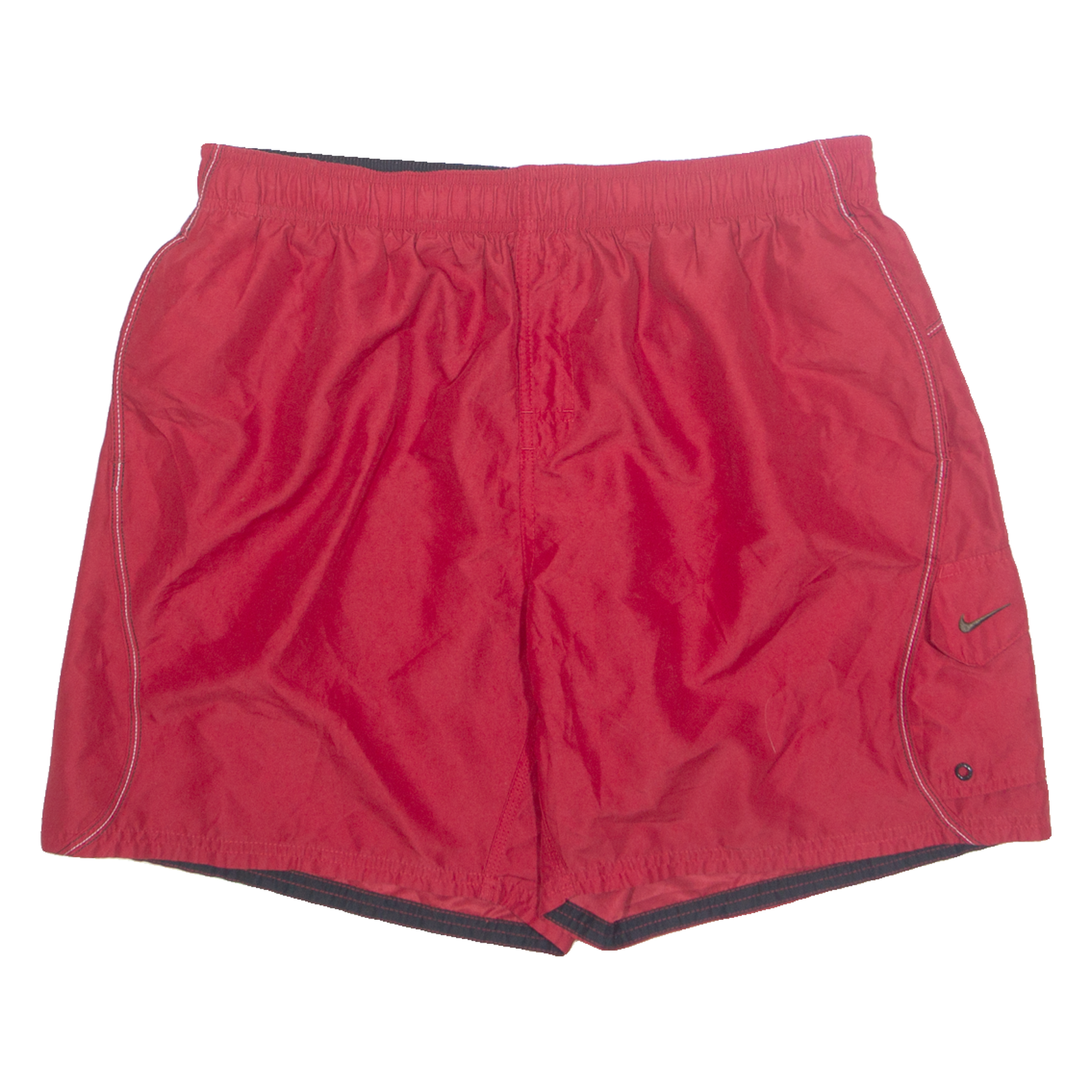 NIKE Mesh Lined Mens Swimming Shorts Red XL W34 Refurbished - N/A refurbished available on Cerqular