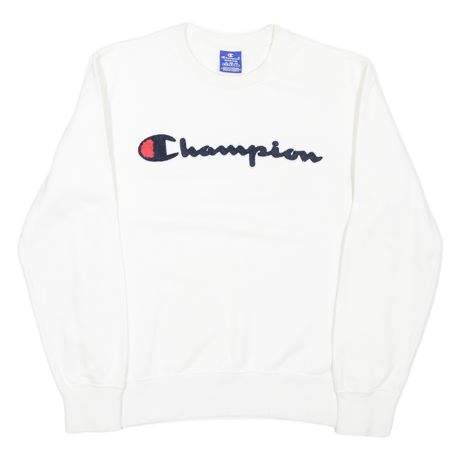 CHAMPION Mens Sweatshirt White M Refurbished - N/A refurbished available on Cerqular