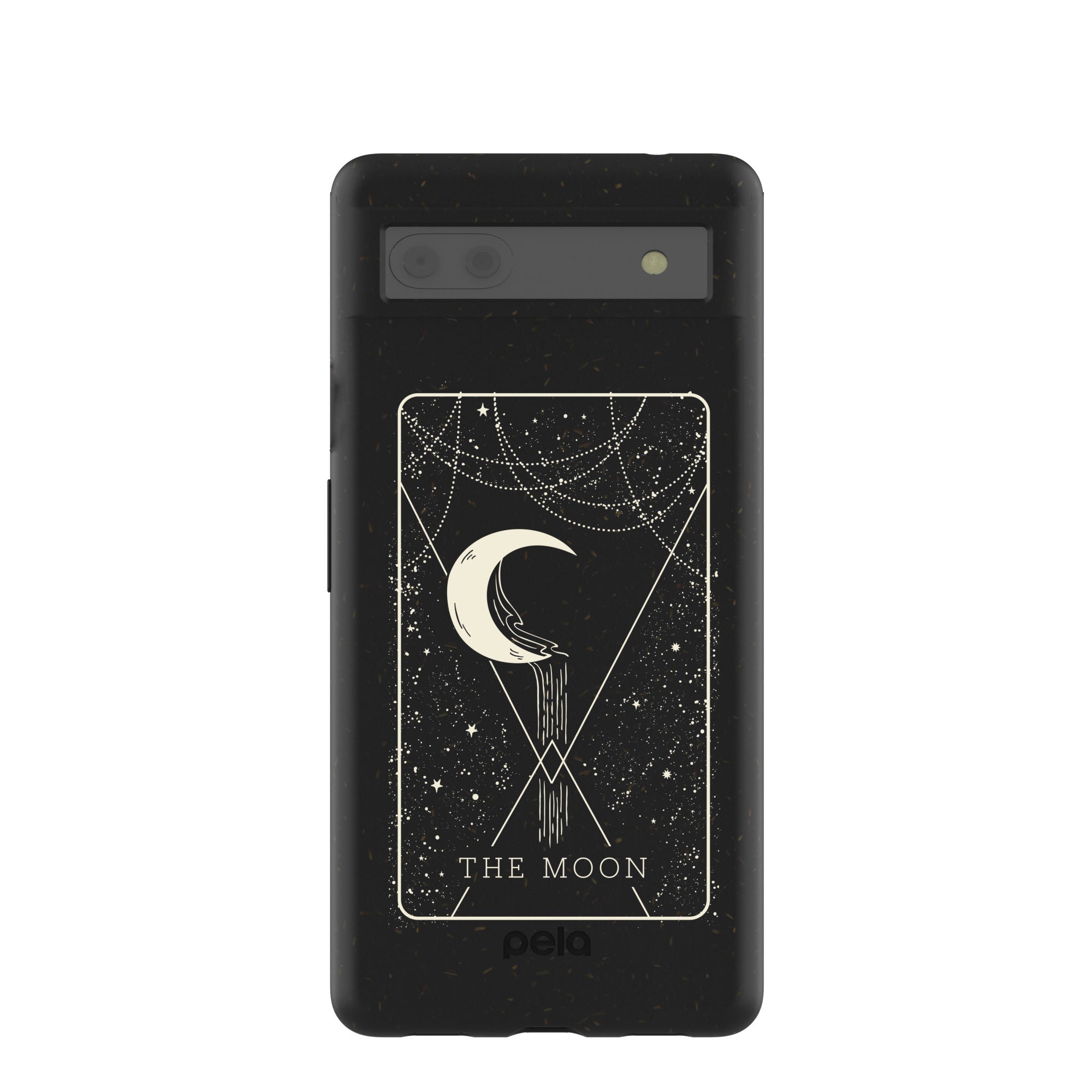Black The Moon Google Pixel 6a Case Refurbished - Pela Case refurbished available on Cerqular