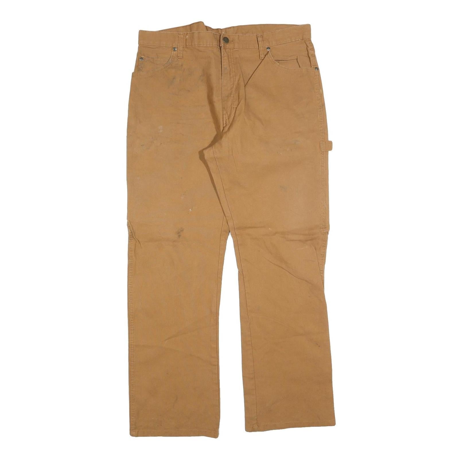Buy DICKIES Mens Cotton Blend Brown Regular Fit Straight Leg Trousers W36 L32 Refurbished - $40.29 DICKIES Mens Cotton Blend Brown Regular Fit Straight Leg Trousers W36 L32 Refurbished - N/A refurbished available on Cerqular