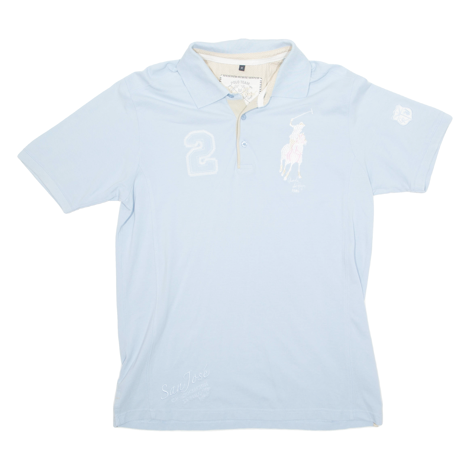 POLO TEAM San Jose Mens Polo Shirt Blue M Refurbished - N/A refurbished available on Cerqular