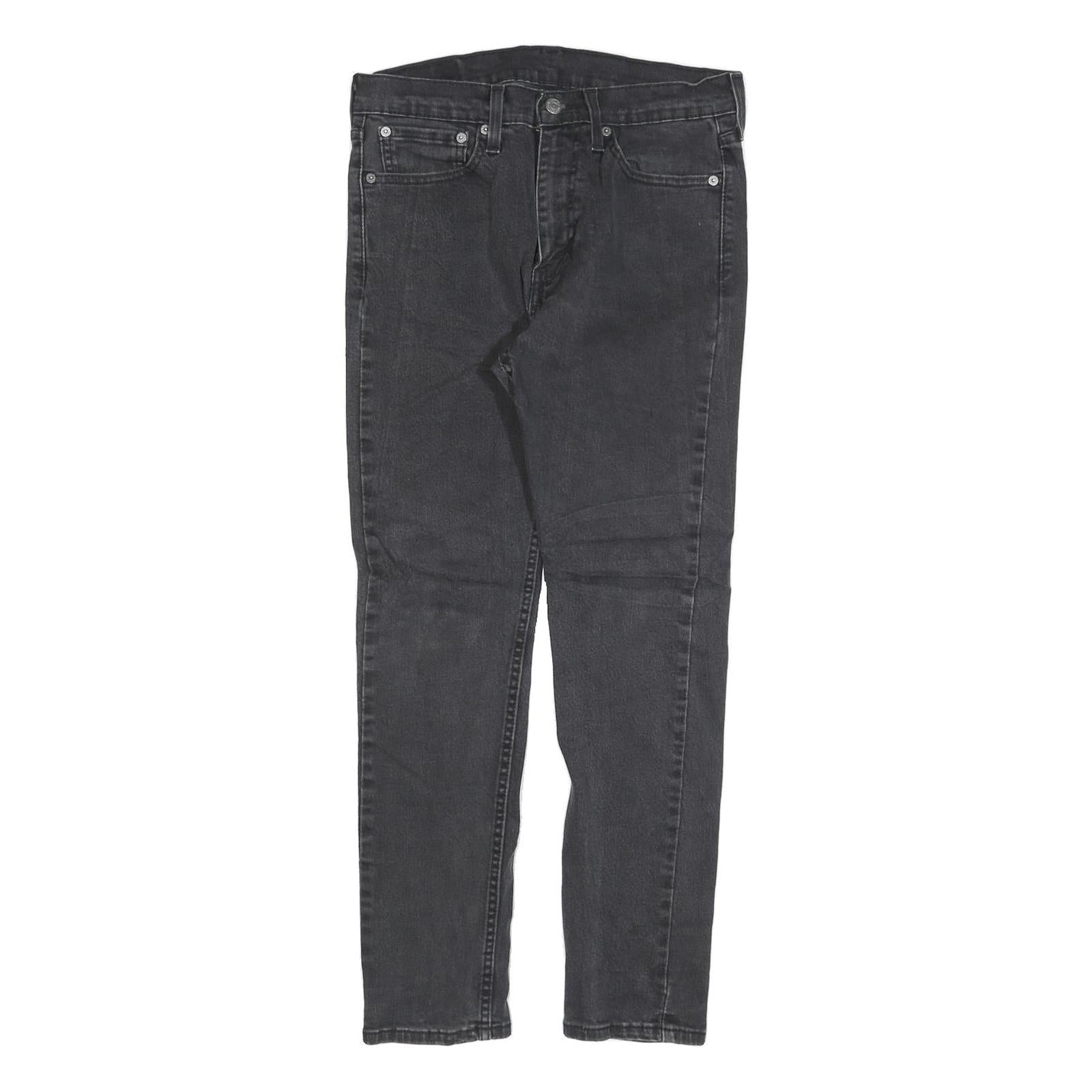 LEVI'S 510 Mens Slim Black Denim Medium W31 L27 Slim Fit Zip Jeans Refurbished - N/A refurbished available on Cerqular