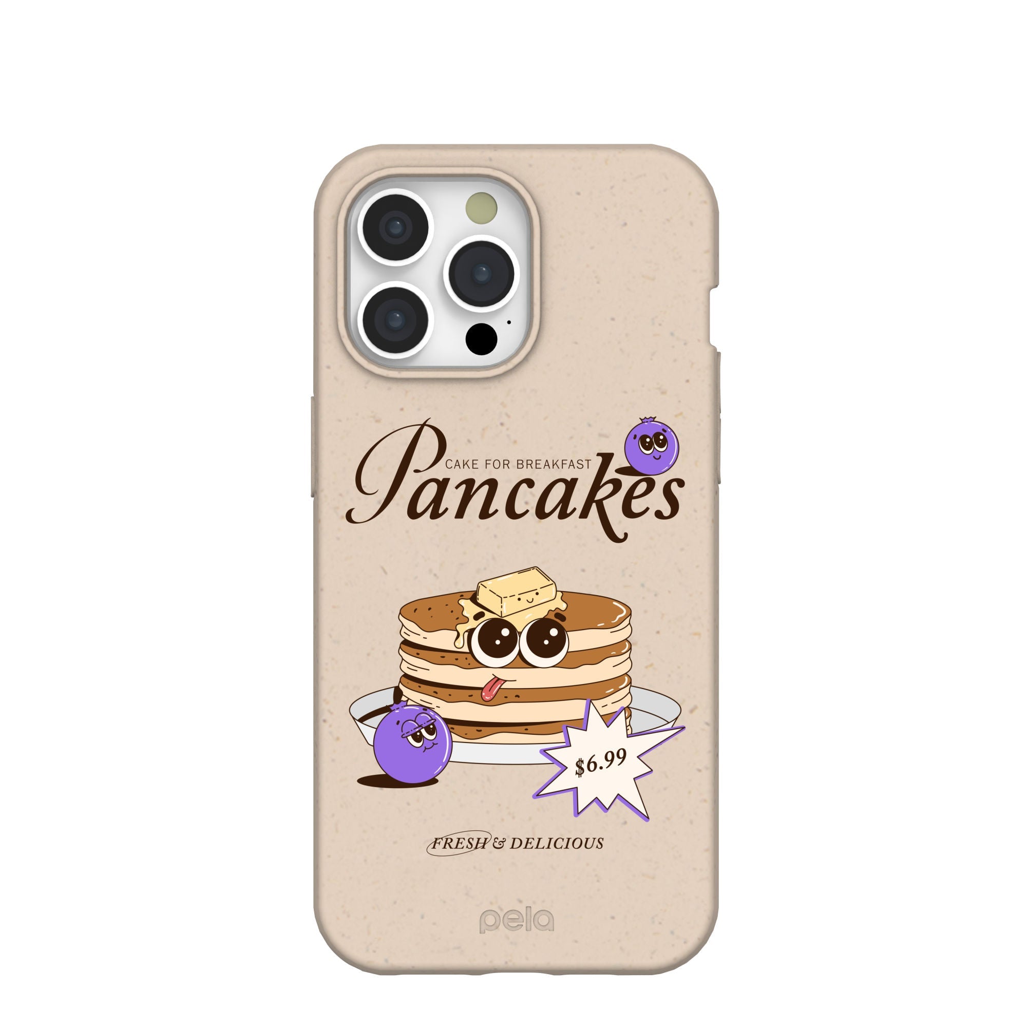 Seashell Pancake Time iPhone 15 Pro Max Case Refurbished - Pela Case refurbished available on Cerqular