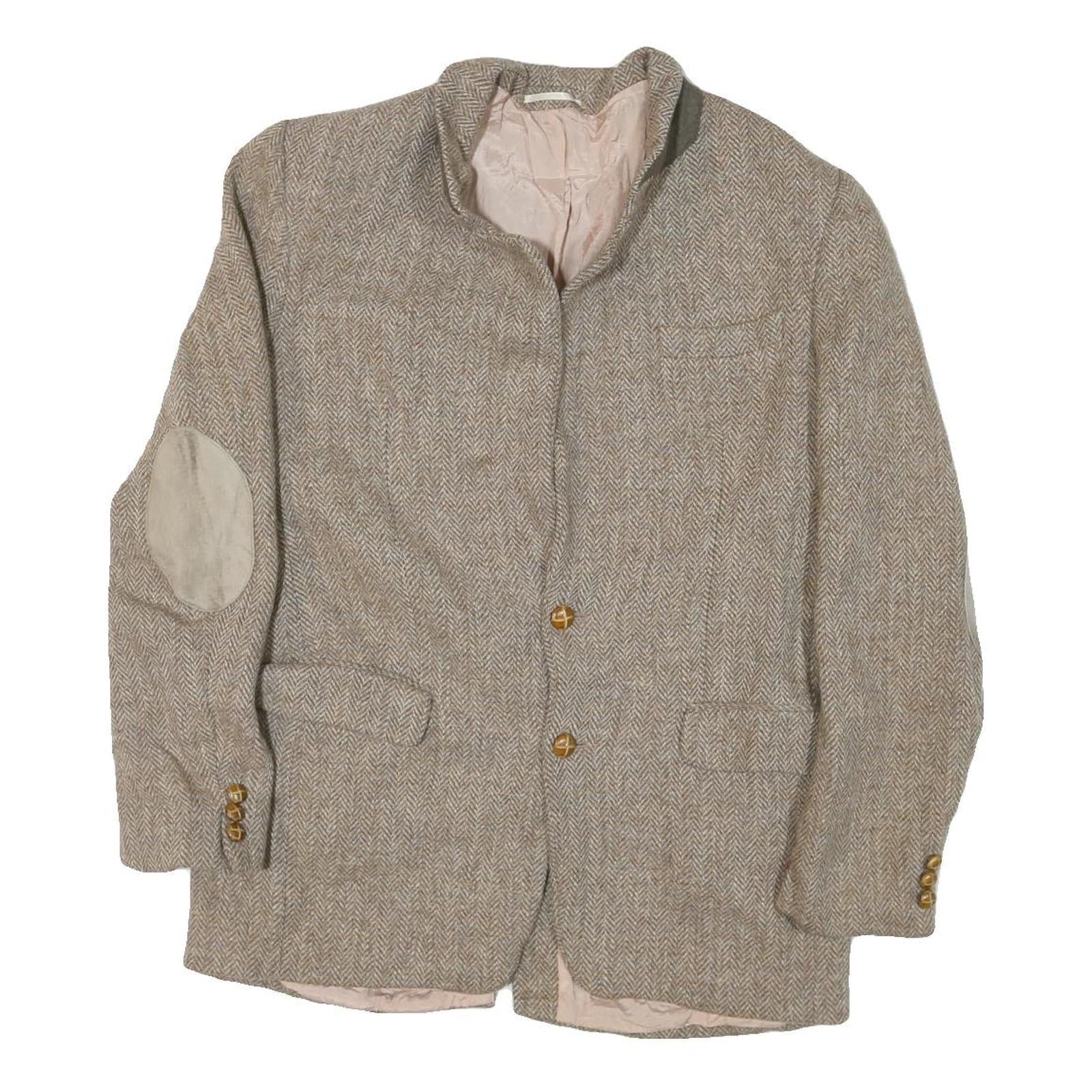 Buy Mens Beige Cotton Blend Herringbone Jacket M Tailored Lapel Zip Elbow Patches Refurbished - $51.99 Mens Beige Cotton Blend Herringbone Jacket M Tailored Lapel Zip Elbow Patches Refurbished - N/A refurbished available on Cerqular