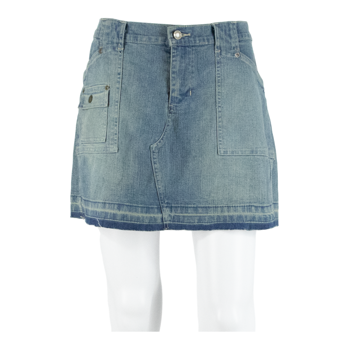 EXPRESS Womens Mini Skirt Blue Short Denim L Refurbished - N/A refurbished available on Cerqular