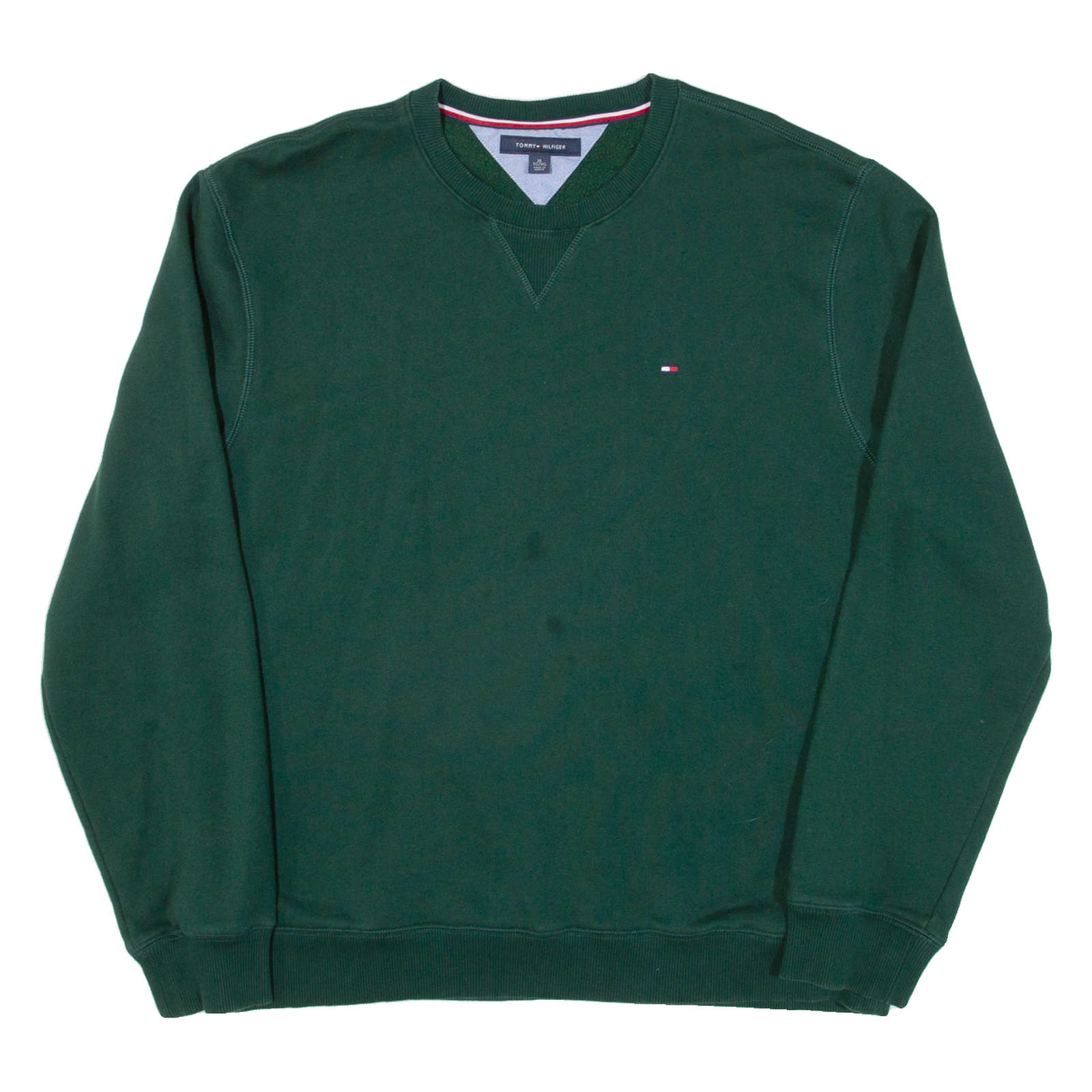 TOMMY HILFIGER Mens Sweatshirt Green XL Refurbished - N/A refurbished available on Cerqular