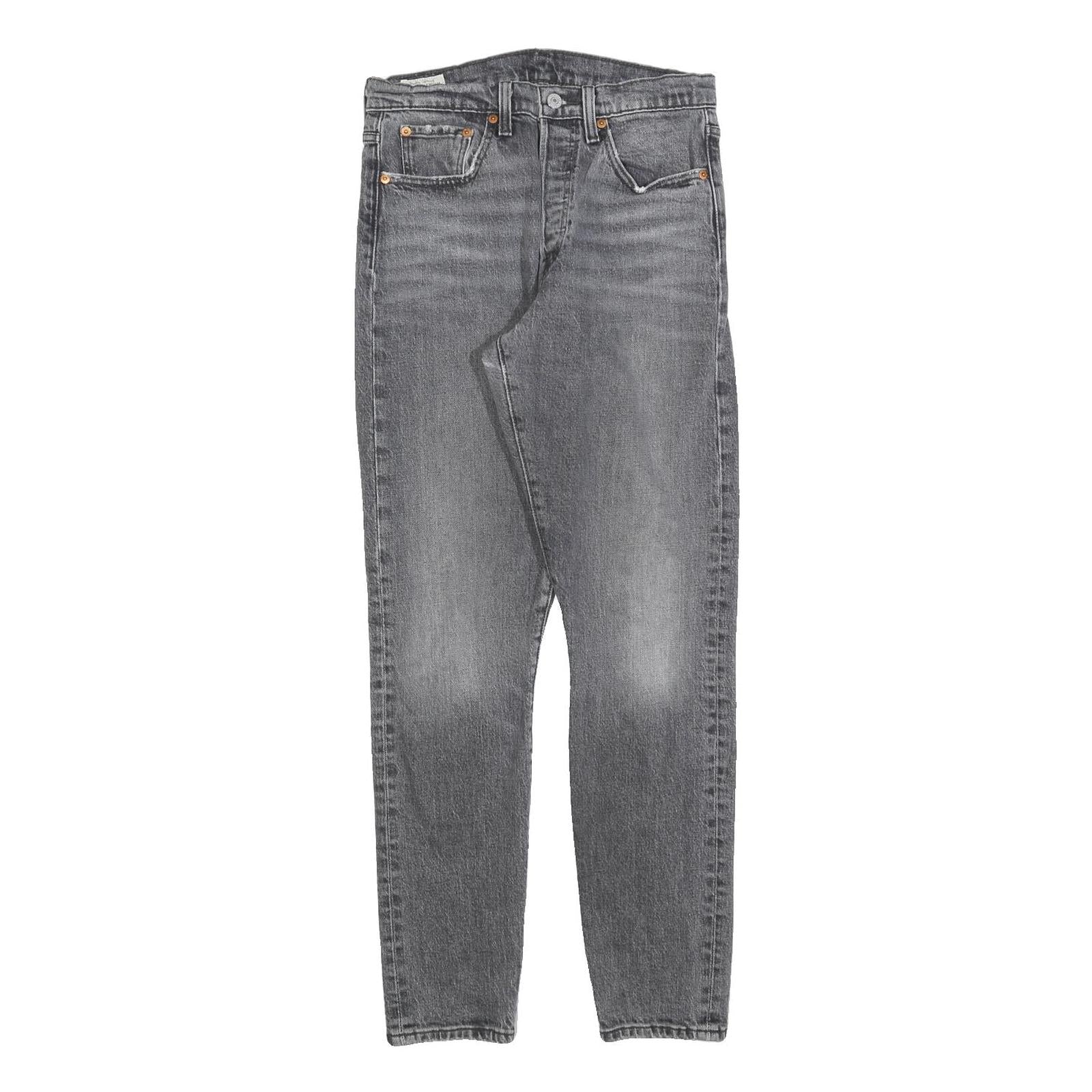 LEVI'S 501S Womens Jeans Grey Regular Skinny Denim Light W28 L28 Classic Fit Refurbished - N/A refurbished available on Cerqular
