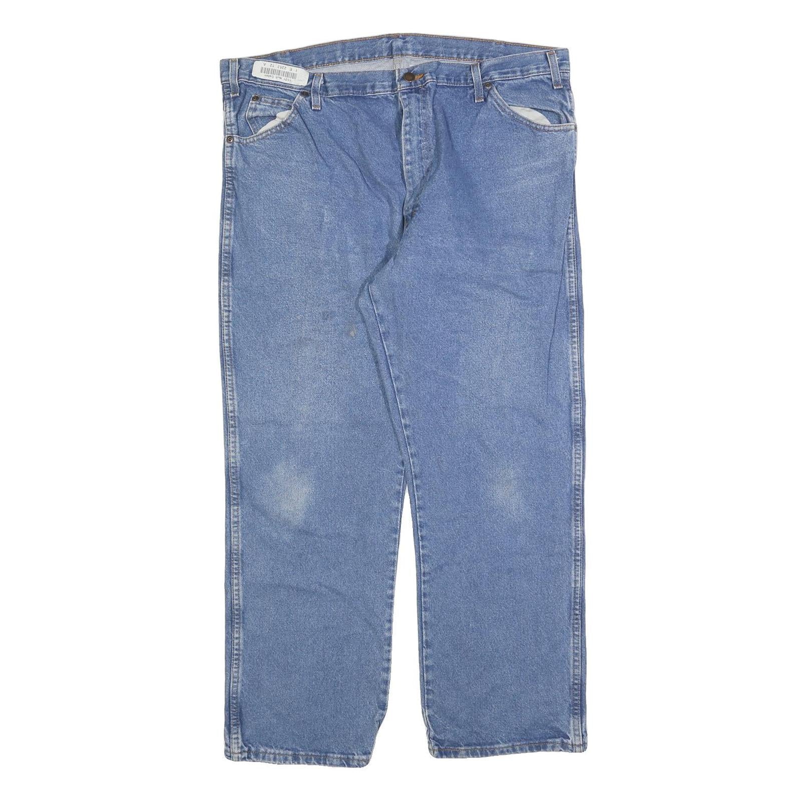 DICKIES Mens Relaxed Blue Denim Jeans W40 L30 Classic Cotton Blend Zip Pockets Refurbished - N/A refurbished available on Cerqular
