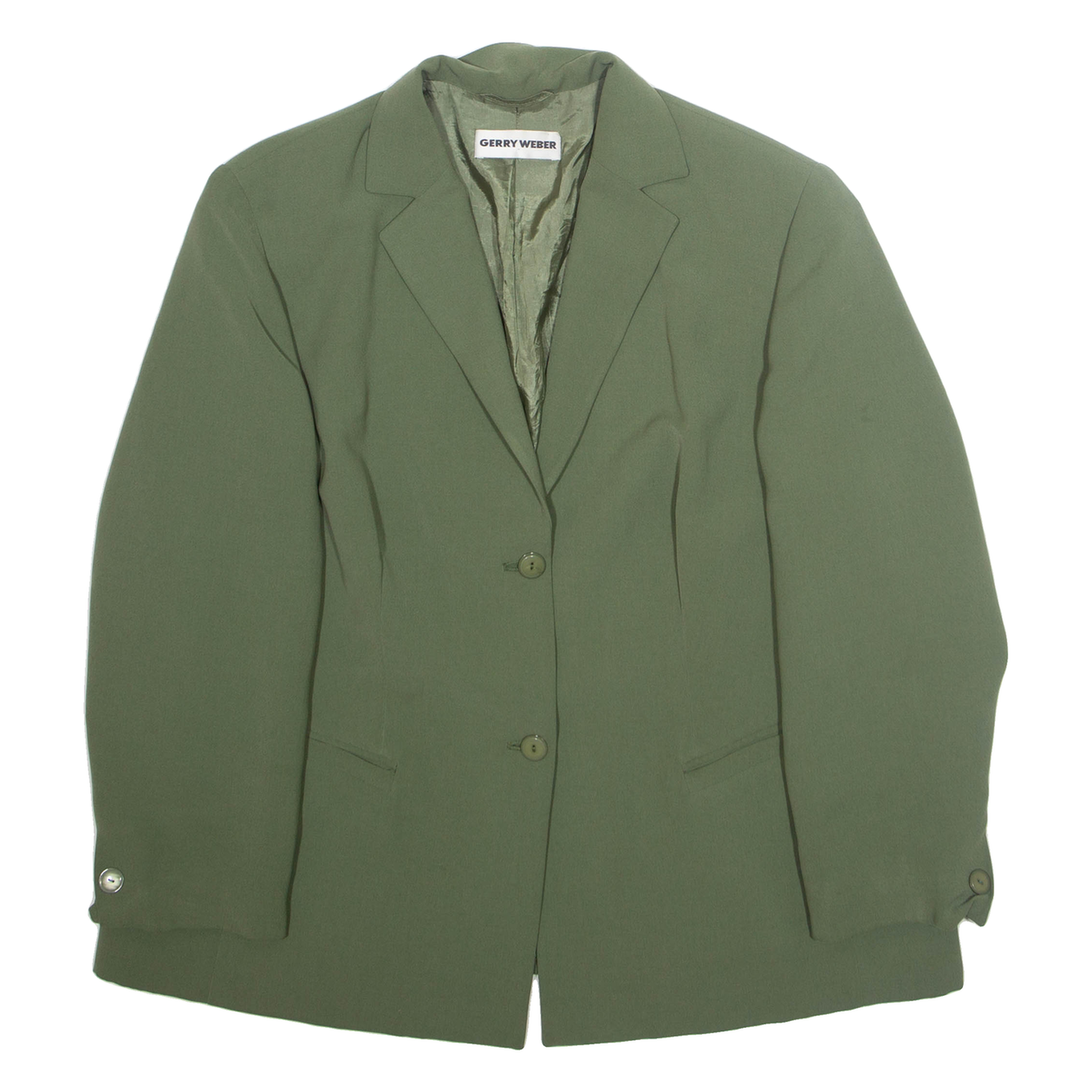 GERRY WEBER Womens Blazer Jacket Green L Refurbished - N/A refurbished available on Cerqular