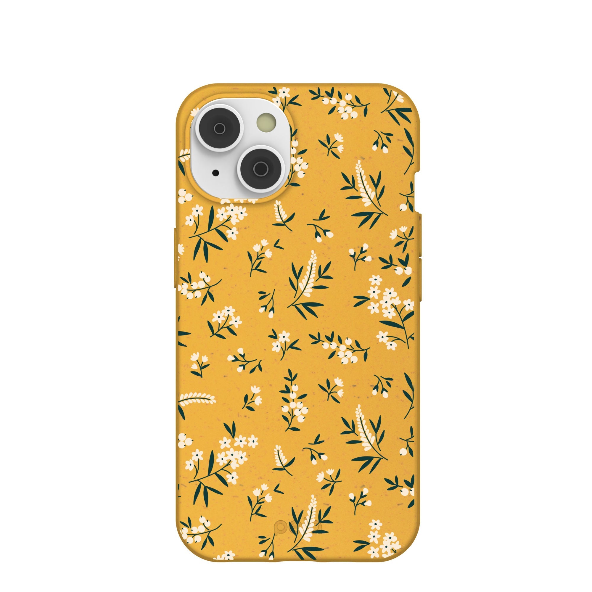Honey White Posies iPhone 14/16e Case Refurbished - Pela Case refurbished available on Cerqular