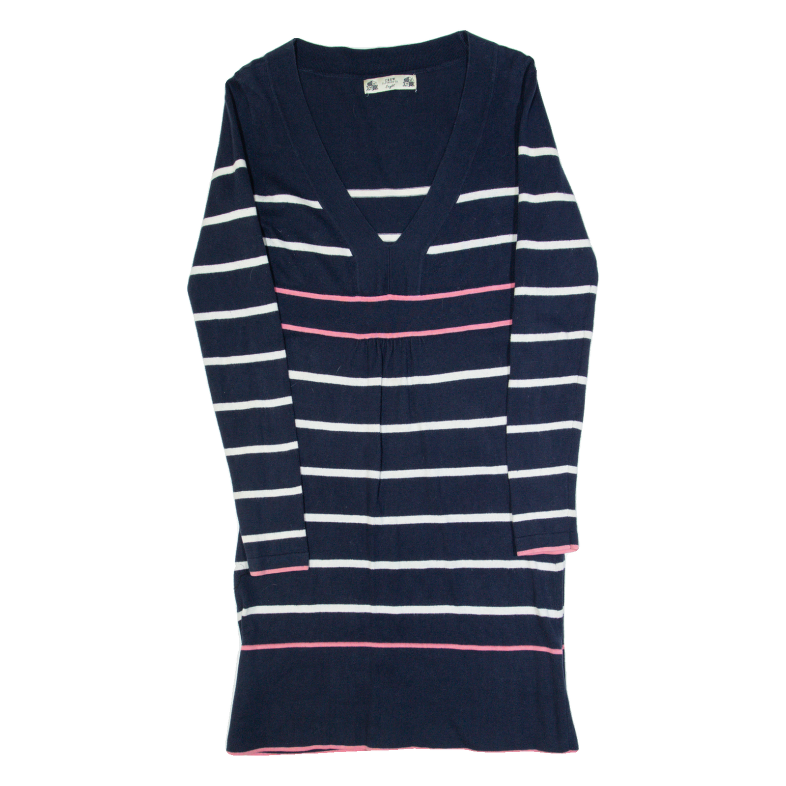 CREW CLOTHING Womens Jumper Dress Blue Striped Long Sleeve Midi UK 8 Refurbished - N/A refurbished available on Cerqular