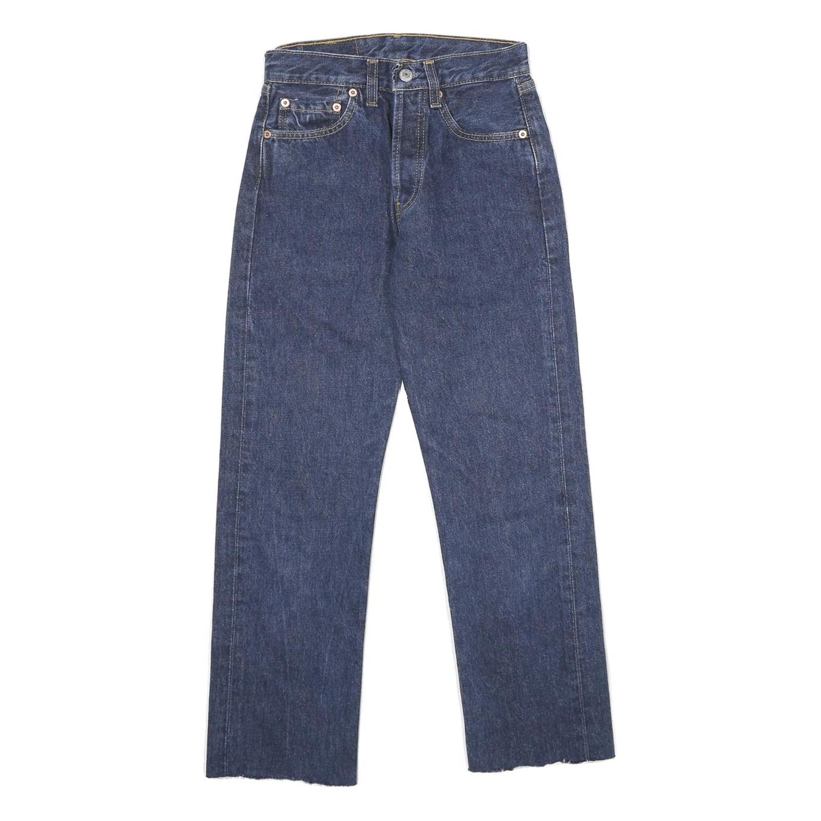 LEVI'S 501 Mens Jeans Blue Classic Straight Denim W26 L26 Button Cotton Refurbished - N/A refurbished available on Cerqular
