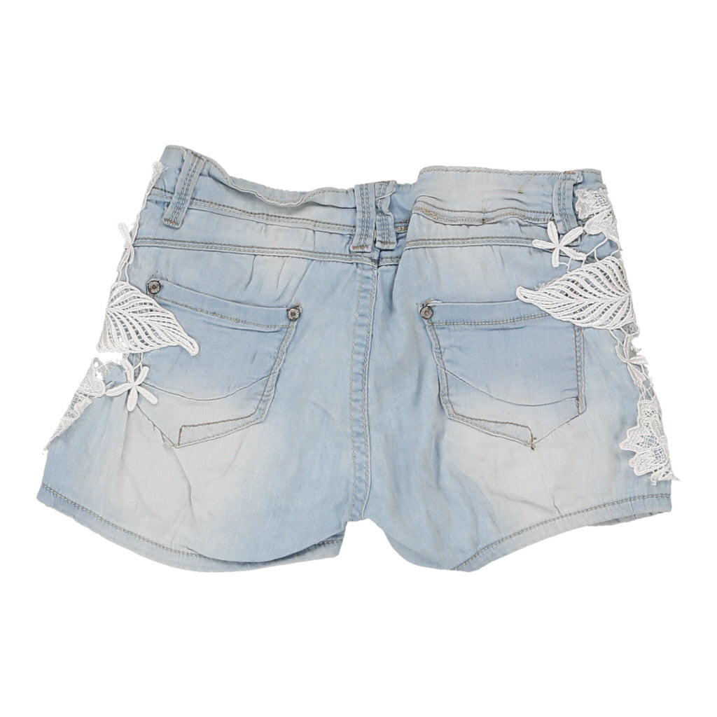 Buy California Embroidered Denim Shorts - Large Light Wash Cotton Refurbished - $21.69 California Embroidered Denim Shorts - Large Light Wash Cotton Refurbished - Thrifted (note: this is a term often used to describe second- refurbished available on Cerqular