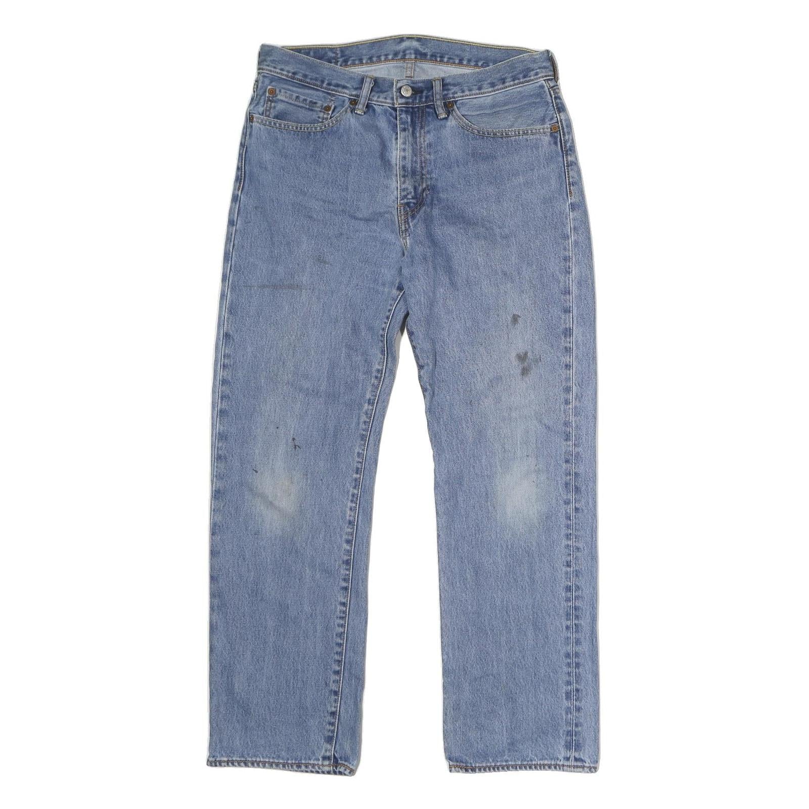 LEVI'S 751 Mens Jeans Blue Regular Straight Denim Medium W34 L30 Classic Cotton Refurbished - N/A refurbished available on Cerqular
