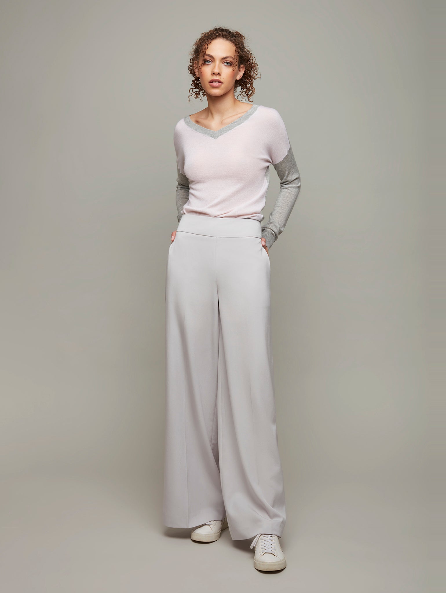 SPIRE | Classic Palazzo Pant | Colour: Moonstone | Size: S Refurbished - N/A refurbished available on Cerqular