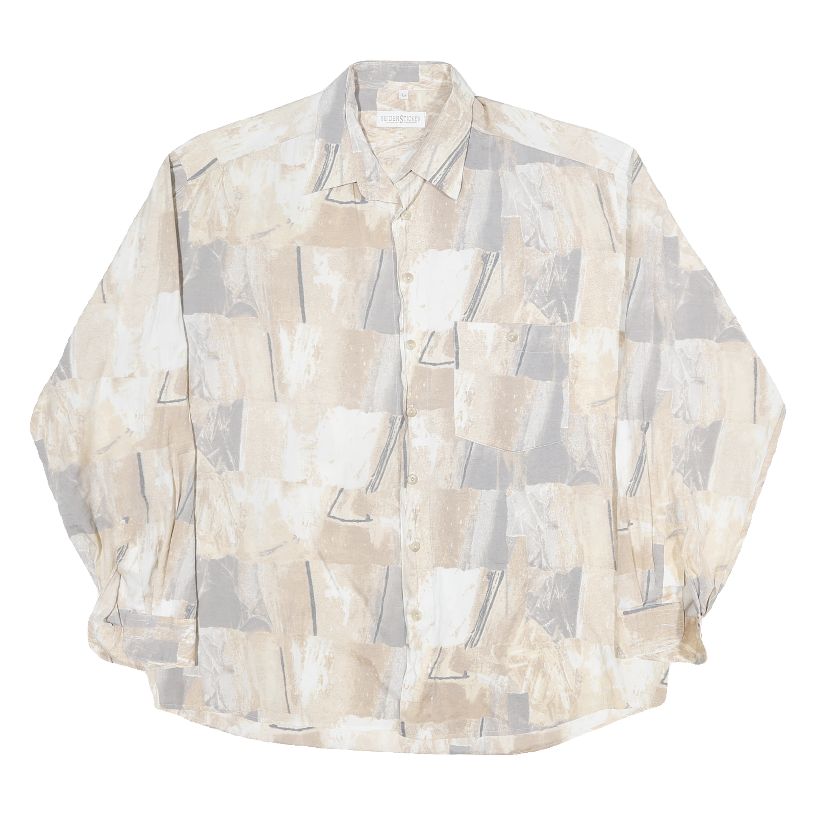 Buy SIEDEN STICKER Mens Beige & Grey Abstract Pattern Shirt XL Polycotton Long Refurbished - $18.19 SIEDEN STICKER Mens Beige & Grey Abstract Pattern Shirt XL Polycotton Long Refurbished - N/A refurbished available on Cerqular