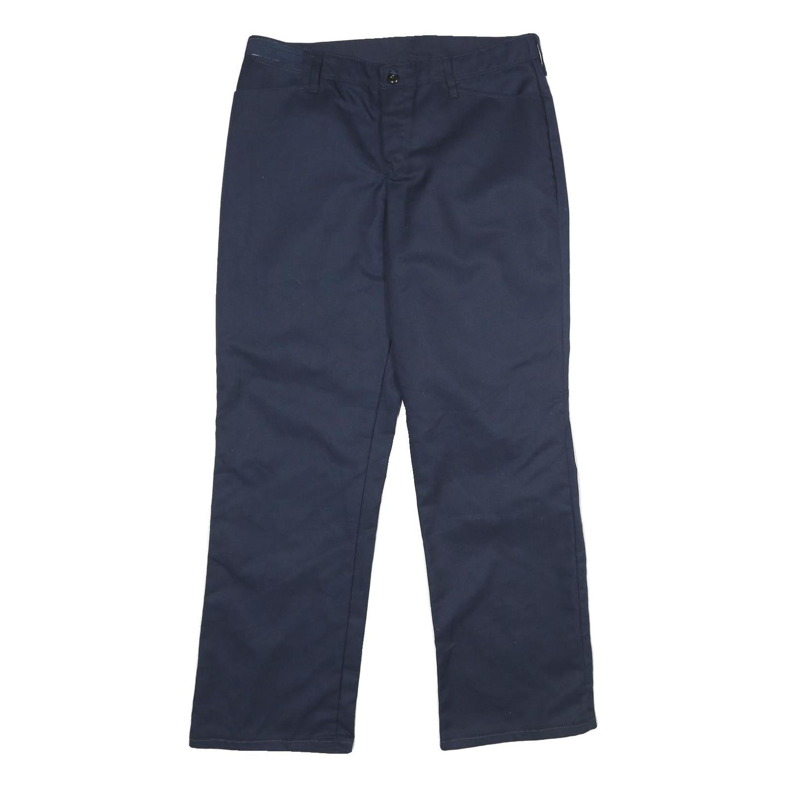 RED KAP Womens Classic Navy Blue Polyester Blend Zip Trousers W34 L34 Workwear Refurbished - N/A refurbished available on Cerqular