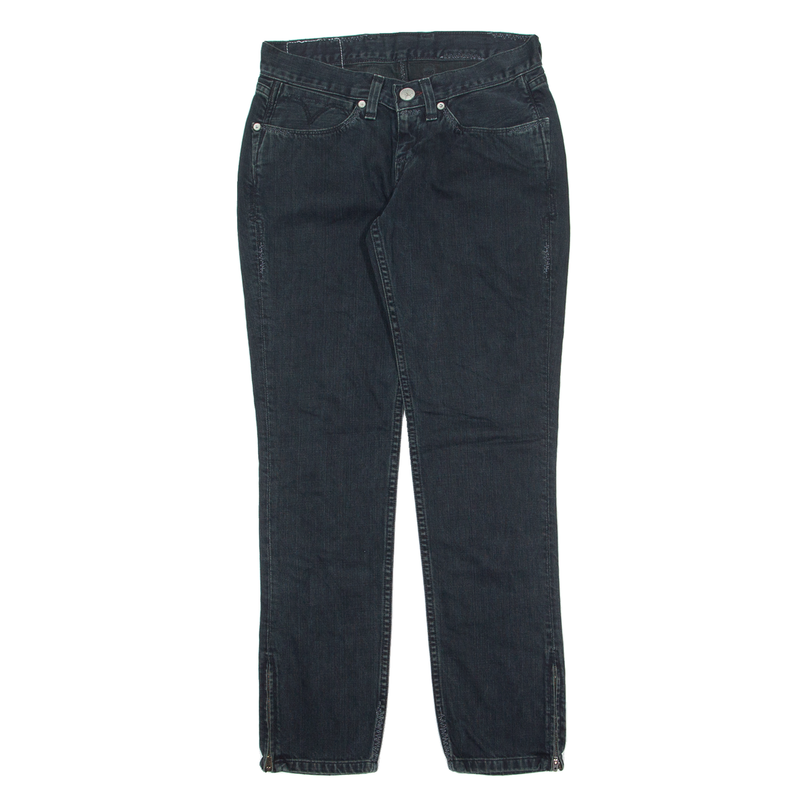 LEVI'S Womens Jeans Blue Regular Tapered W27 L29 Refurbished - N/A refurbished available on Cerqular