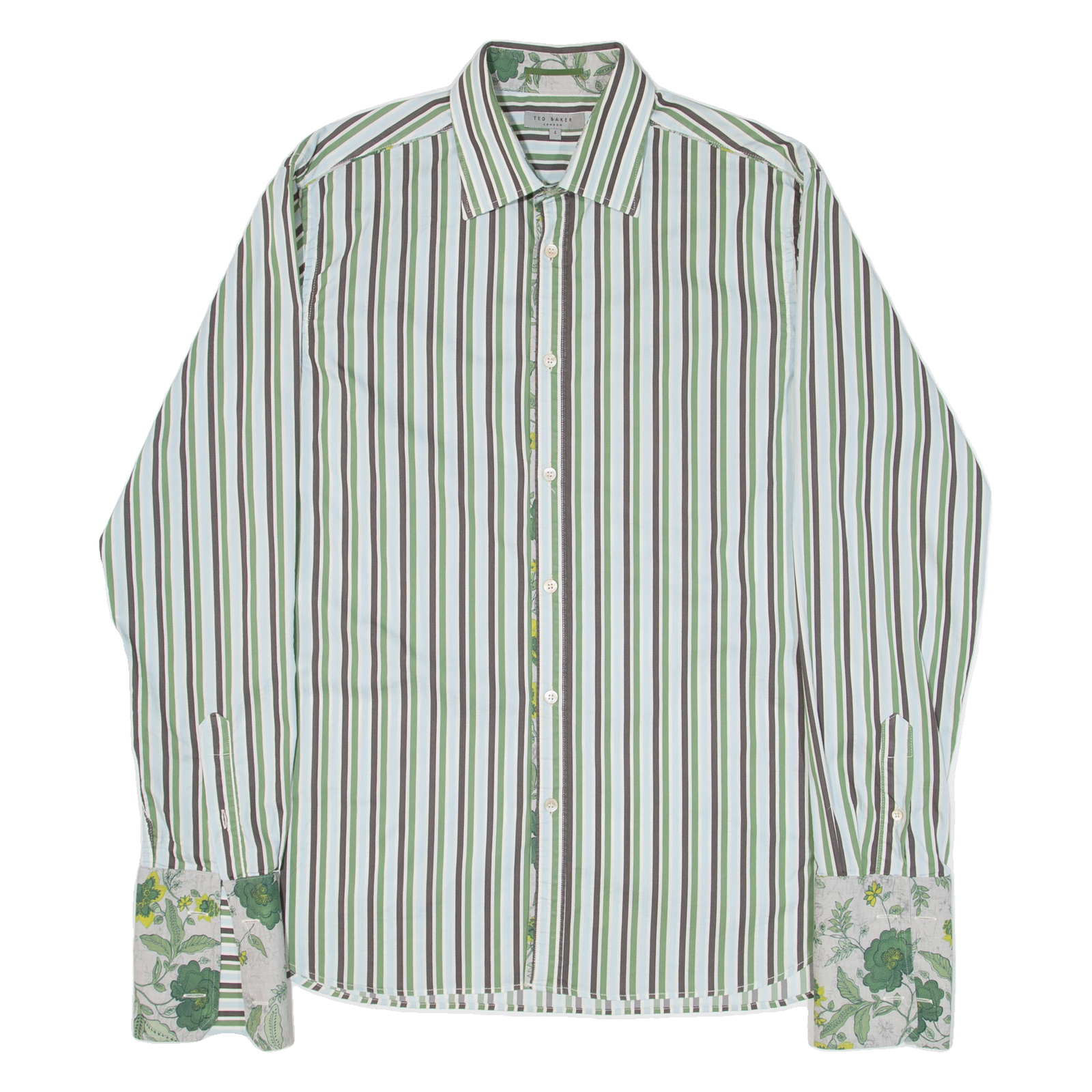 Buy TED BAKER Mens Formal Shirt Green Striped Long Sleeve M Refurbished - $28.59 TED BAKER Mens Formal Shirt Green Striped Long Sleeve M Refurbished - N/A refurbished available on Cerqular