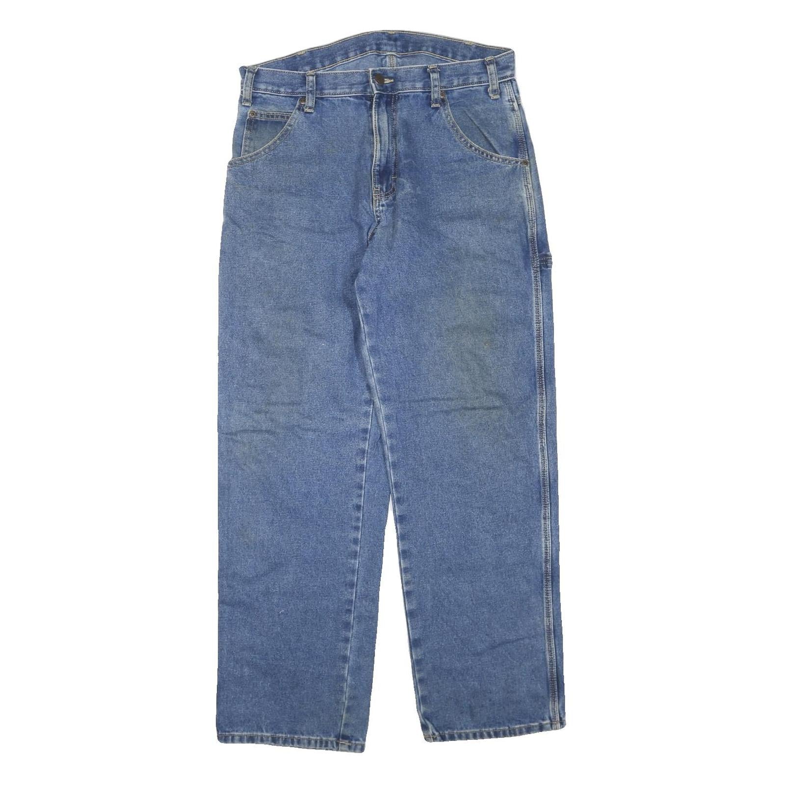 DICKIES Womens Blue Regular Fit Straight Leg Denim Jeans W32 L30 Workwear Refurbished - N/A refurbished available on Cerqular