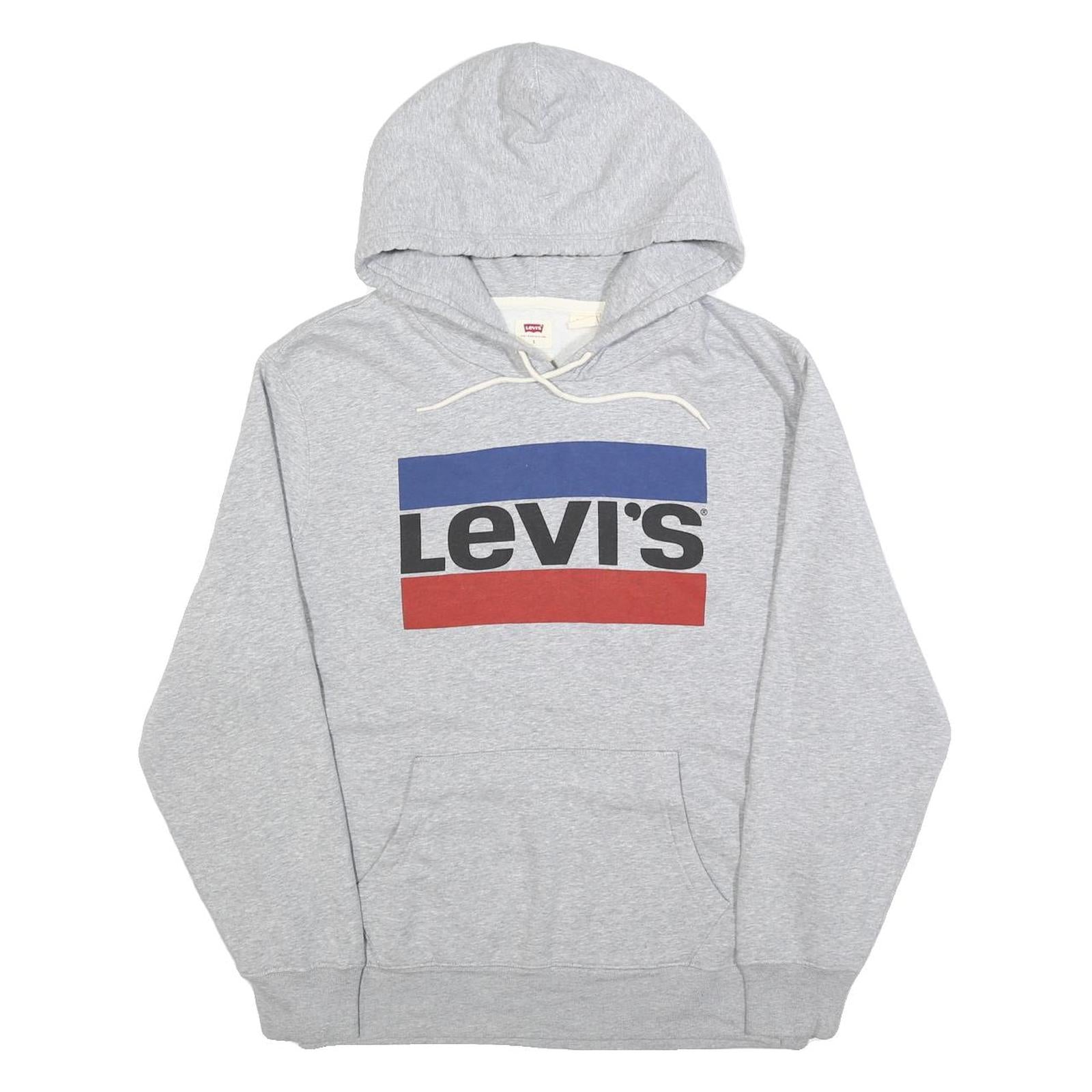 Buy LEVI'S Mens Grey Pullover Hoodie S Cotton Blend Casual Drawstring Hooded Refurbished - $40.29 LEVI'S Mens Grey Pullover Hoodie S Cotton Blend Casual Drawstring Hooded Refurbished - N/A refurbished available on Cerqular