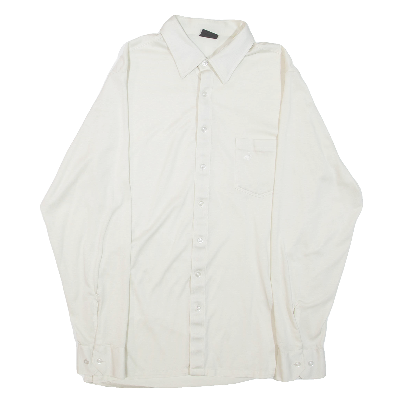 JOCKEY Mens Plain Shirt Cream Long Sleeve M Refurbished - N/A refurbished available on Cerqular