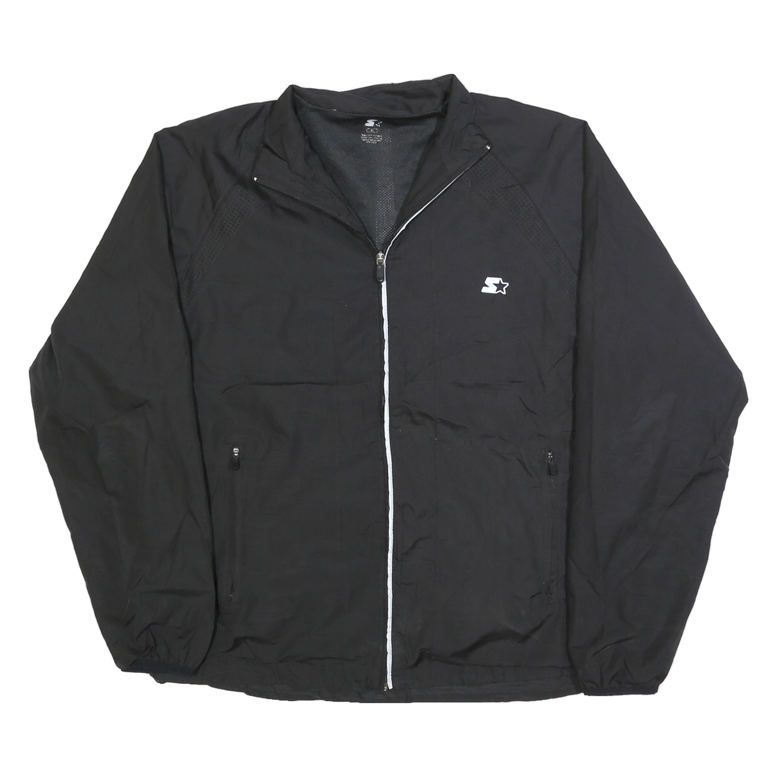 Buy STARTER Mens Black Zip Jacket M Polyester Blend Plain Lightweight Casual Refurbished - $35.09 STARTER Mens Black Zip Jacket M Polyester Blend Plain Lightweight Casual Refurbished - N/A refurbished available on Cerqular