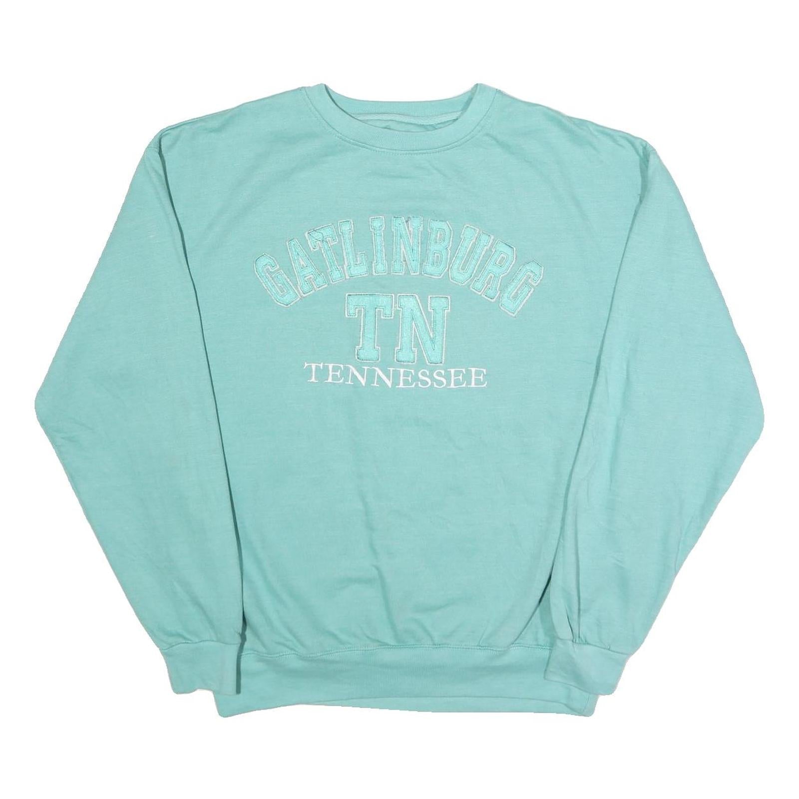 SANJEEV OF GATLINBURG Mens Blue Gatlinburg TN Tennessee Crew Neck L Sweatshirt Refurbished - N/A refurbished available on Cerqular
