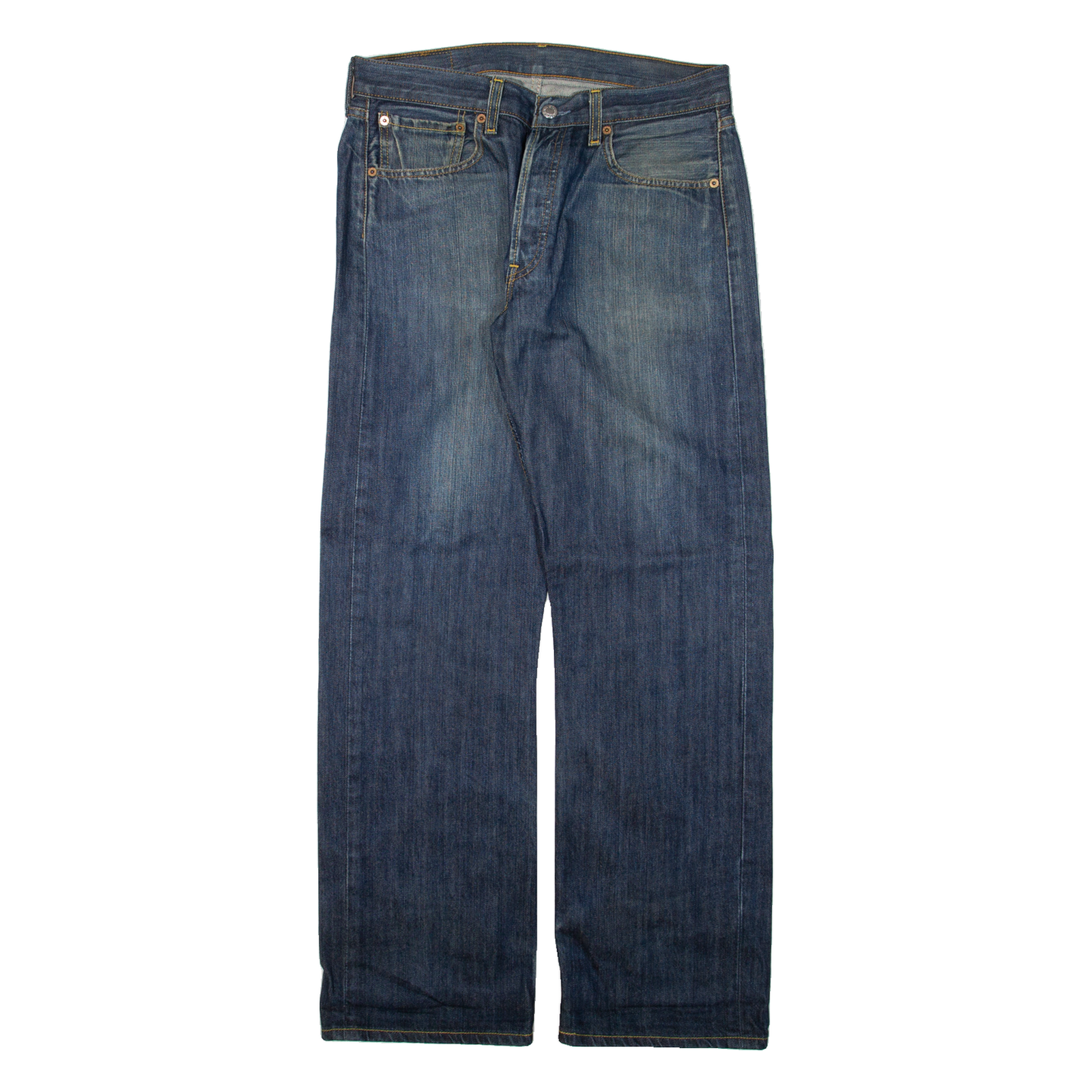 LEVI'S 501 Jeans Mens Blue Regular Straight W32 L23 Refurbished - N/A refurbished available on Cerqular