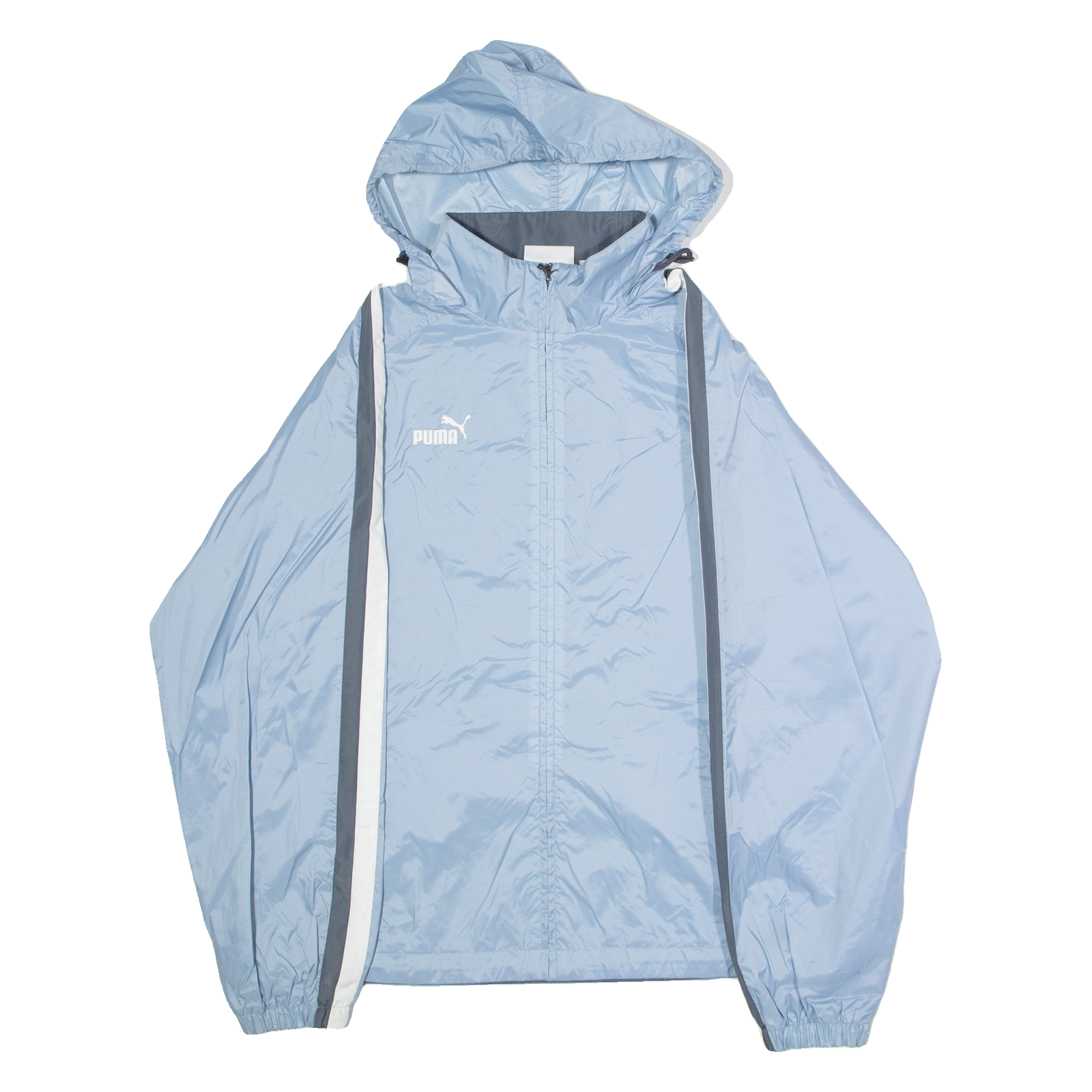 PUMA Kerzers Lauf Mens Windbreaker Jacket Blue Nylon Hooded S Refurbished - N/A refurbished available on Cerqular