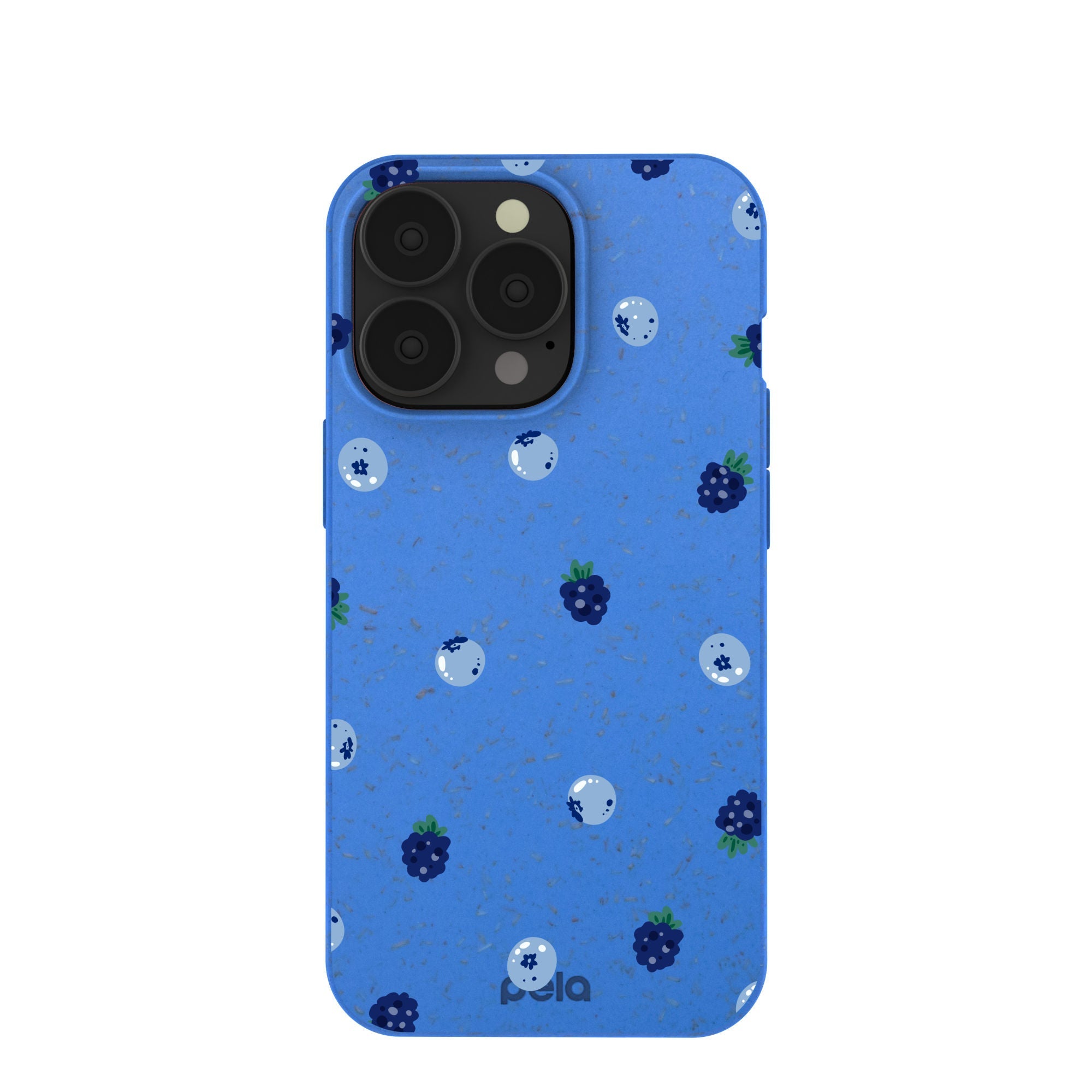 Electric Blue Black and Blue iPhone 13 Pro Case Refurbished - Pela Case refurbished available on Cerqular