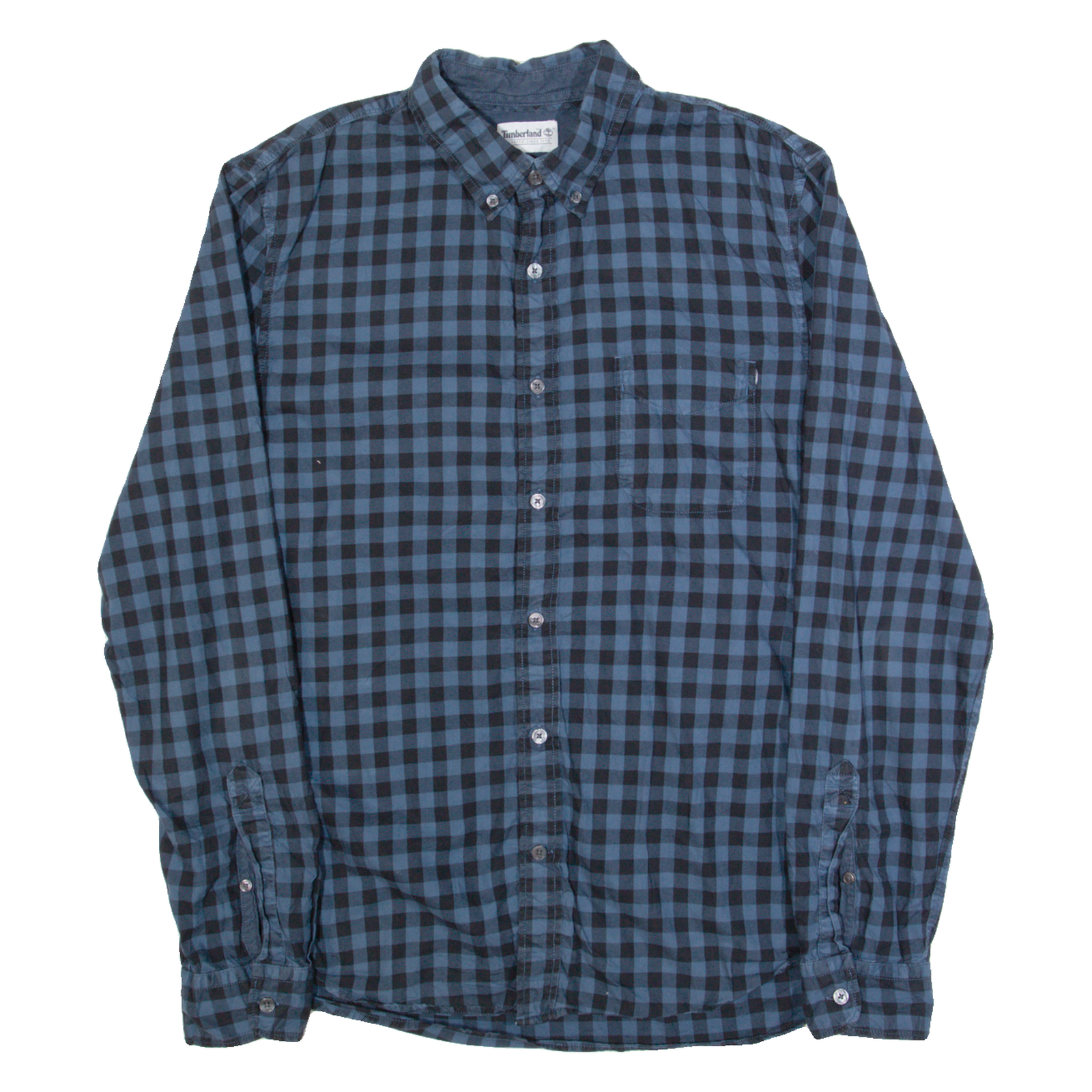 TIMBERLAND Slim Fit Mens Shirt Black Check Long Sleeve M Refurbished - N/A refurbished available on Cerqular