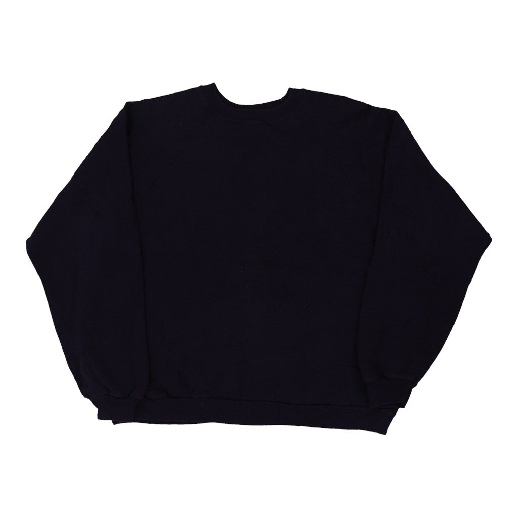 Hanes Sweatshirt - XL Purple Cotton Blend | Size: x-large Refurbished - Thrifted (note: this is a term often used to describe second- refurbished available on Cerqular