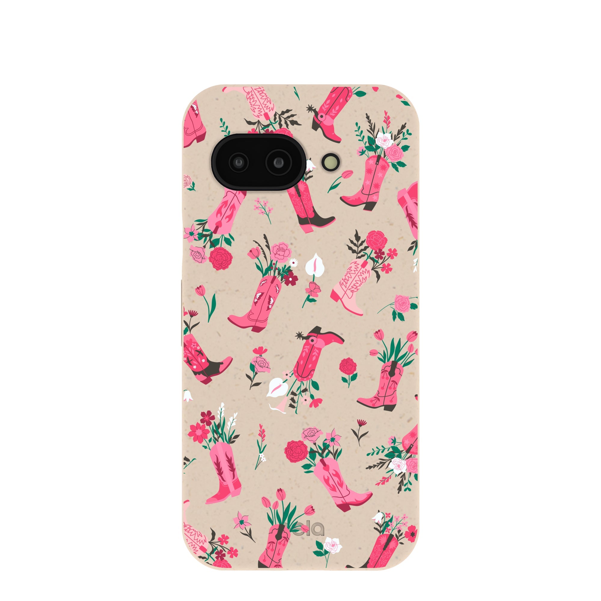 Seashell Boots N Flowers Google Pixel 9a Case Refurbished - Pela Case refurbished available on Cerqular