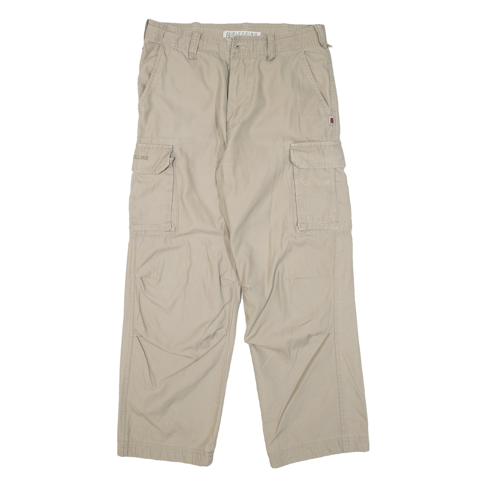 BLESSING Cargo Mens Trousers Grey Relaxed Tapered W30 L28 Refurbished - N/A refurbished available on Cerqular