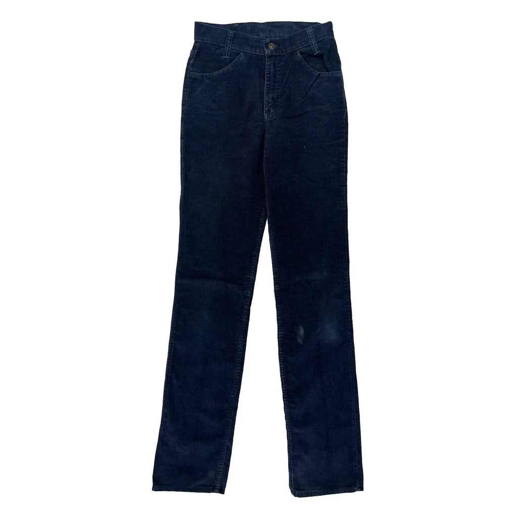 Levis Cord Trousers - 26″ Waist Blue Corduroy Refurbished - Thrifted (note: this is a term often used to describe second- refurbished available on Cerqular