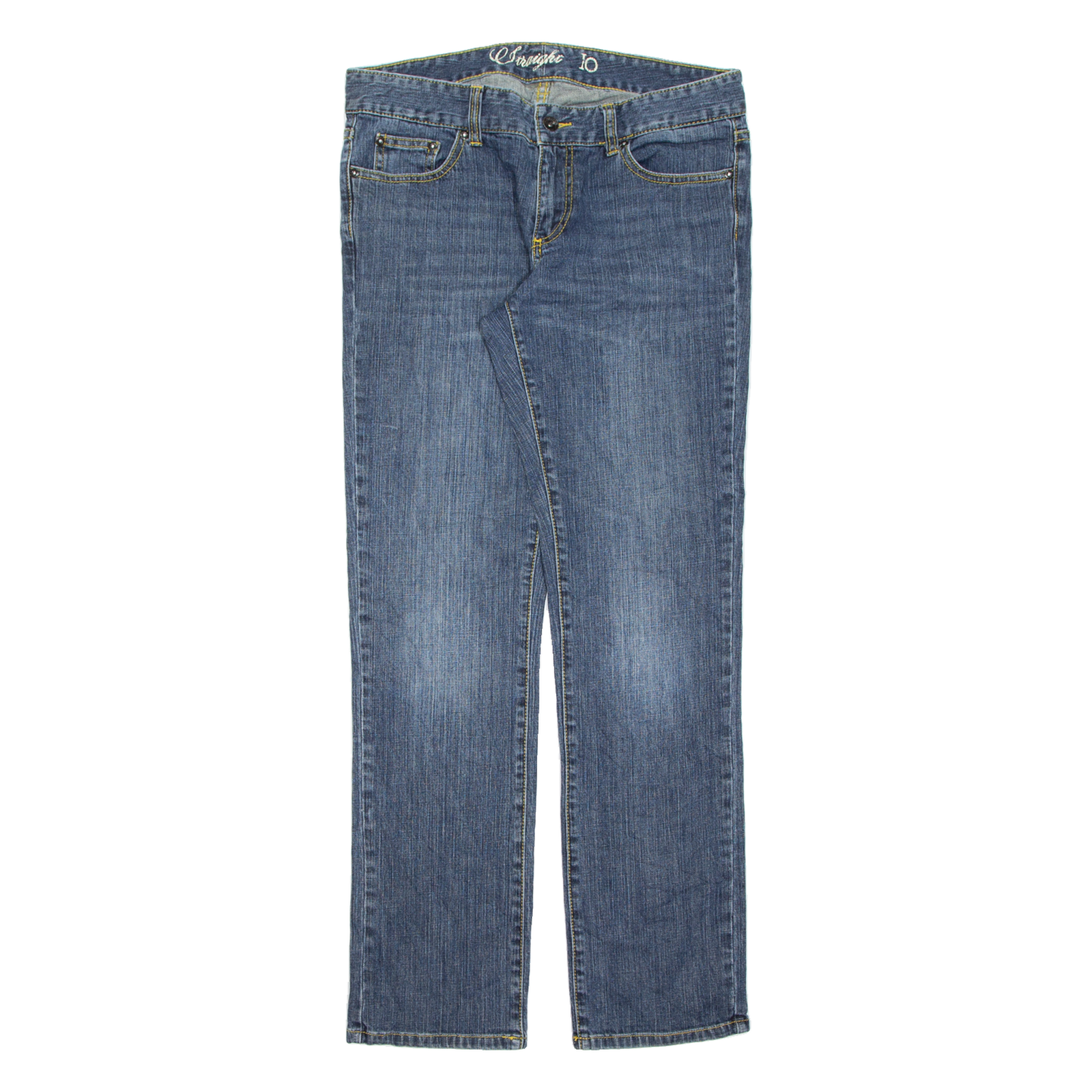 TOMMY JEANS Womens Jeans Blue Slim Straight Stone Wash W32 L31 Refurbished - N/A refurbished available on Cerqular