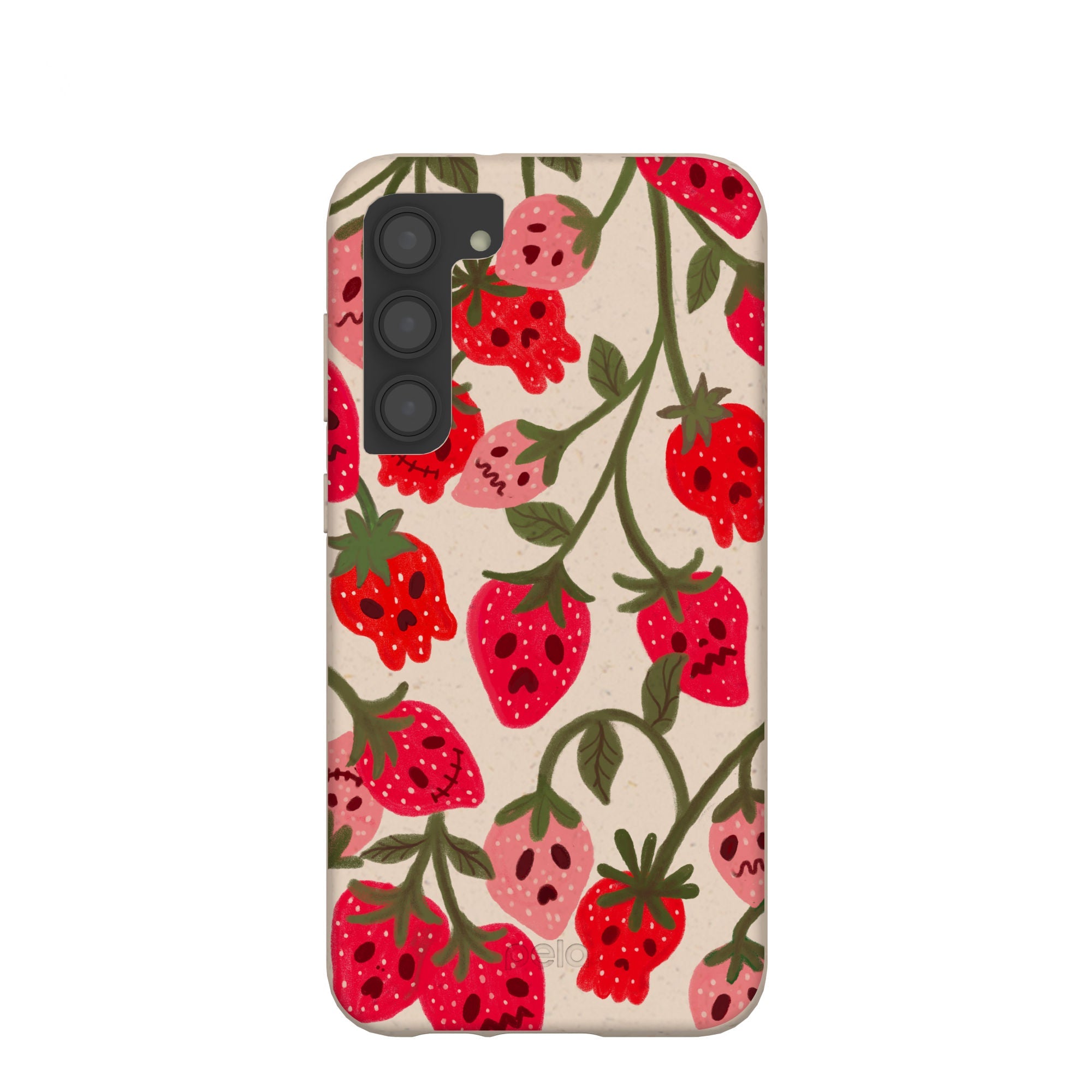 Seashell Strawboories Samsung Galaxy S23+(Plus) Case Refurbished - Pela Case refurbished available on Cerqular