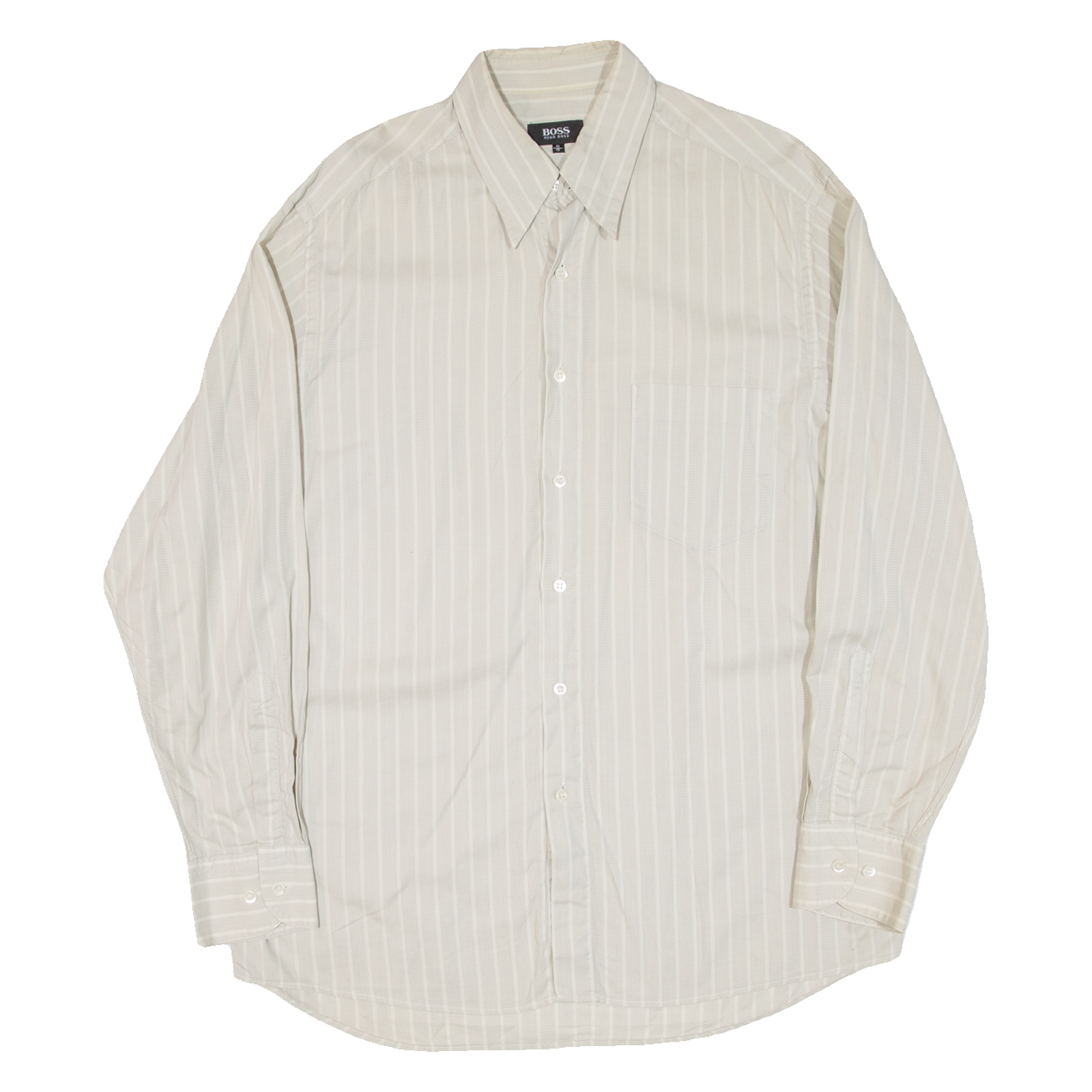 Buy BOSS Mens Shirt Beige Striped Long Sleeve XL Refurbished - $24.69 BOSS Mens Shirt Beige Striped Long Sleeve XL Refurbished - N/A refurbished available on Cerqular