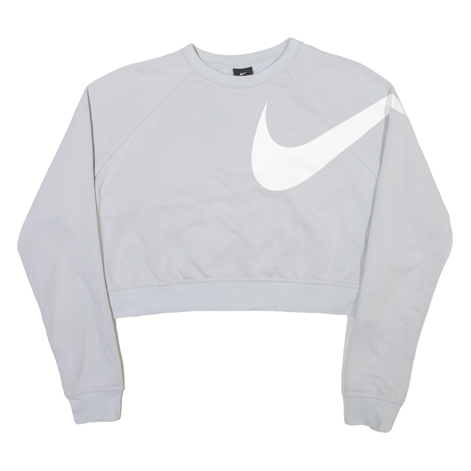 NIKE Cropped Womens Sweatshirt Grey S Refurbished - N/A refurbished available on Cerqular