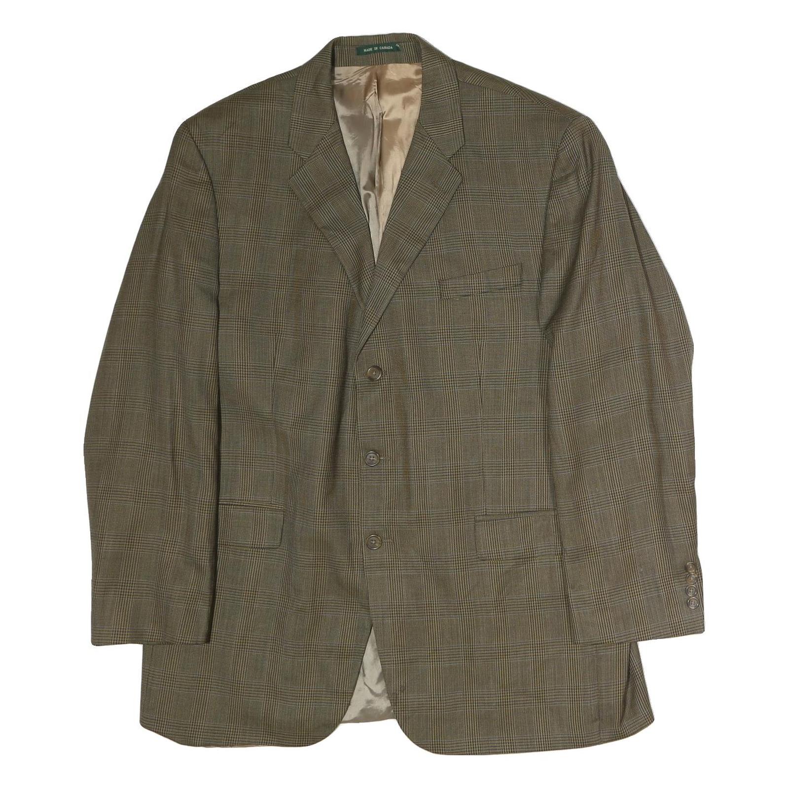 Buy MACEYS Mens Brown Checked Classic Jacket XL Cotton Woven Button Closure Refurbished - $48.09 MACEYS Mens Brown Checked Classic Jacket XL Cotton Woven Button Closure Refurbished - N/A refurbished available on Cerqular