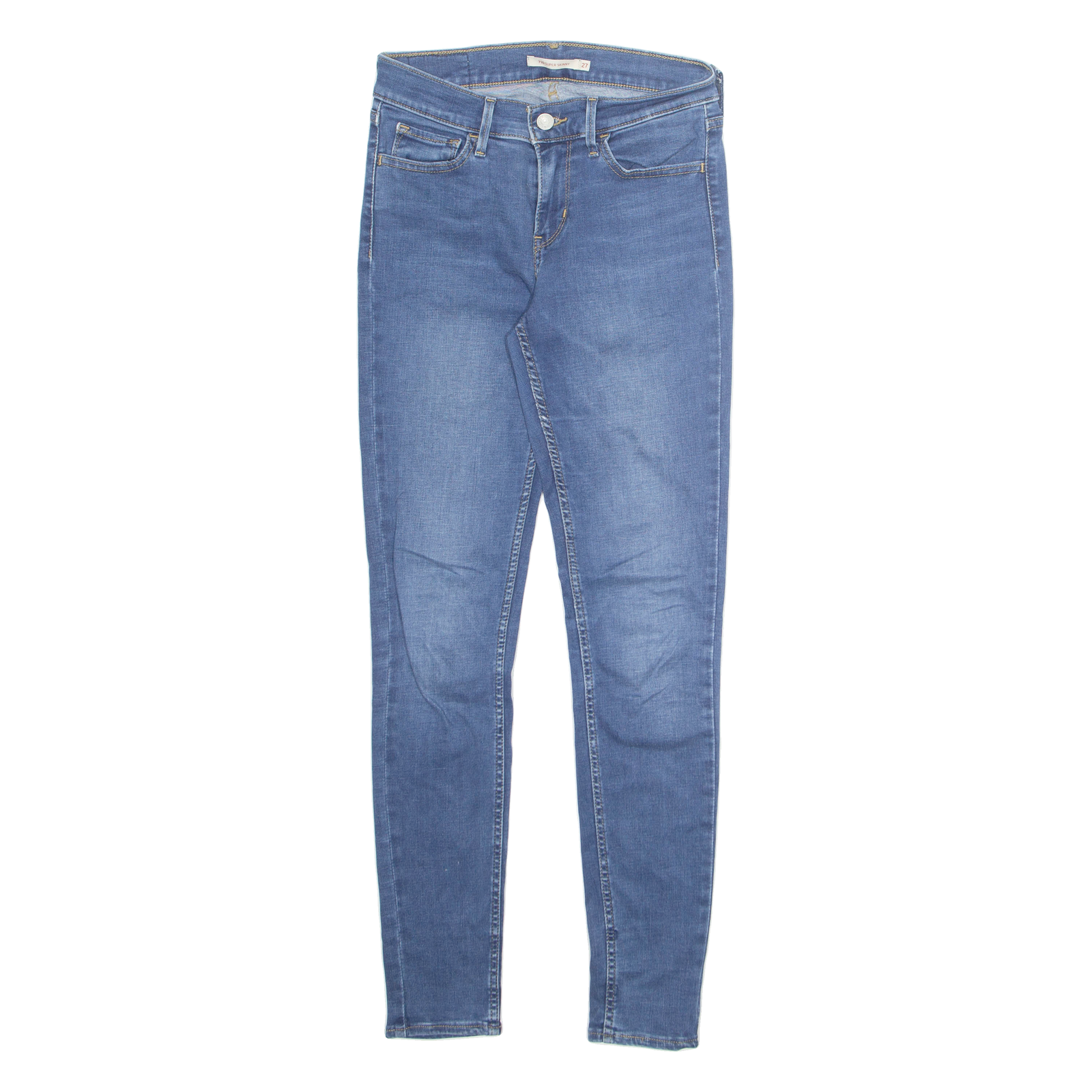 LEVI'S 710 Womens Jeans Blue Slim Skinny Stone Wash W27 L30 Refurbished - N/A refurbished available on Cerqular