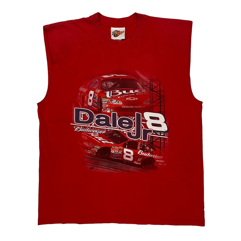Winners Circle Nascar T-Shirt - Large Red Cotton Refurbished - Thrifted (note: this is a term often used to describe second- refurbished available on Cerqular