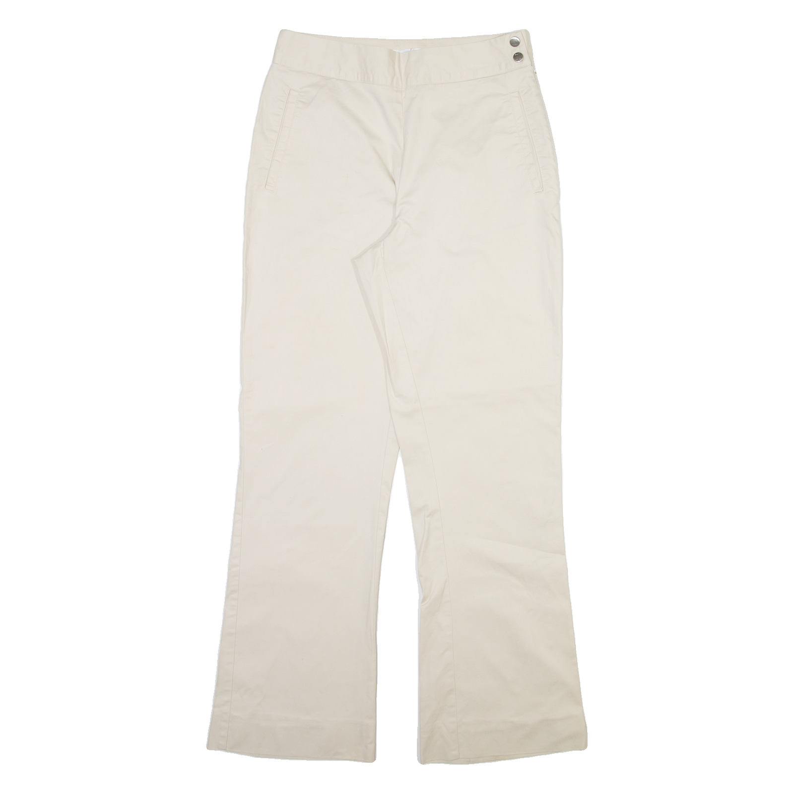 TOMMY HILFIGER Womens Trousers Cream Regular Bootcut W27 L29 Refurbished - N/A refurbished available on Cerqular