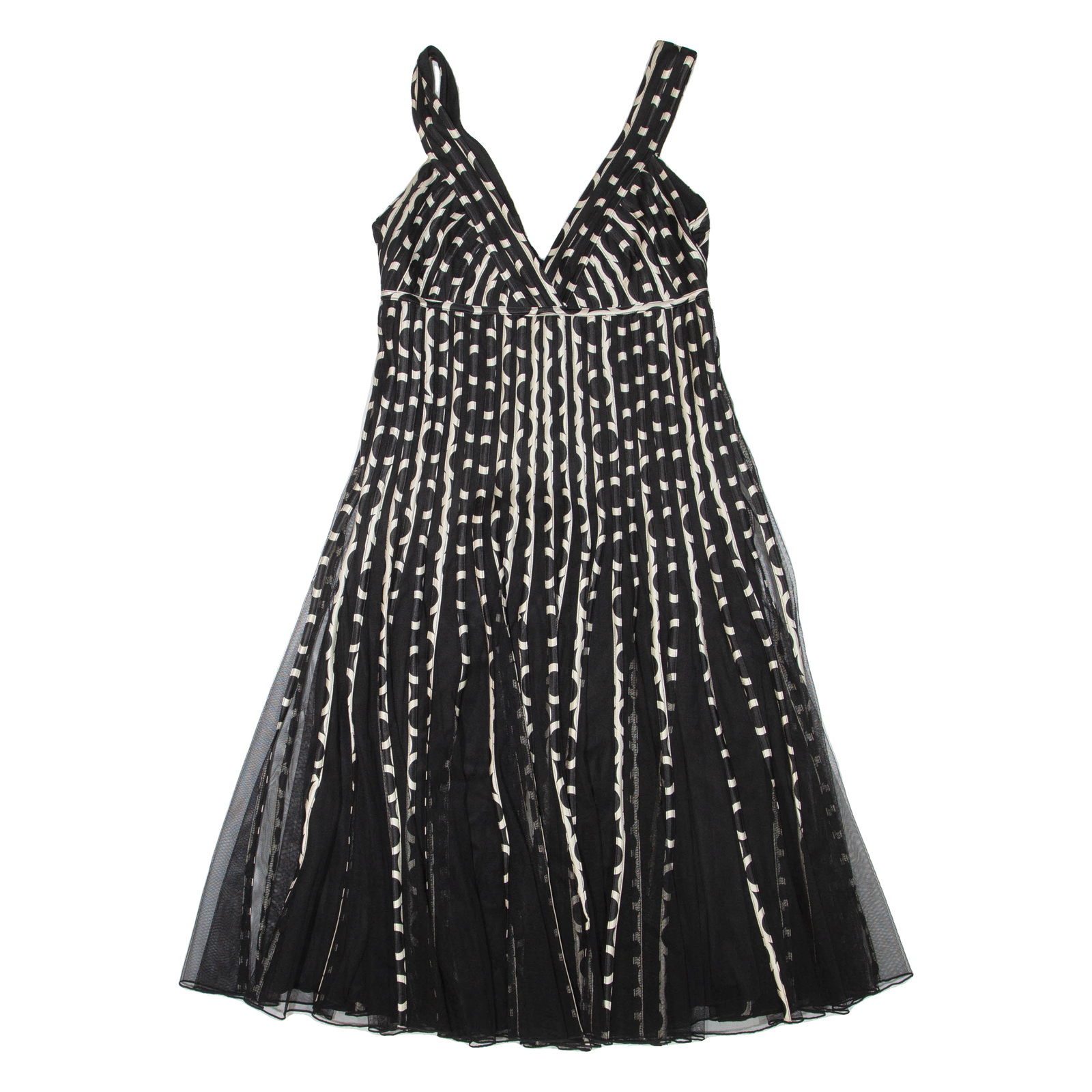 PHASE EIGHT Womens Day Dress Black Striped Sleeveless Knee Length M Refurbished - N/A refurbished available on Cerqular