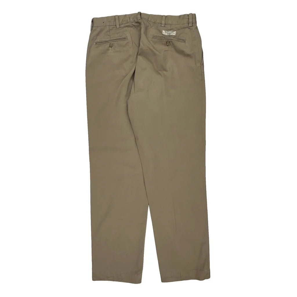 Polo By Ralph Lauren Chinos - 34W 30L Khaki Cotton Refurbished - Thrifted (note: this is a term often used to describe second- refurbished available on Cerqular