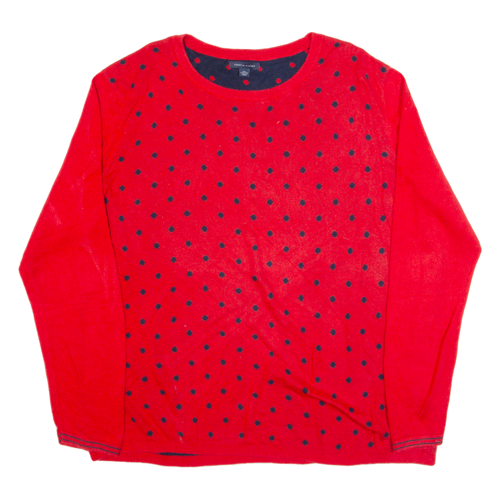 Buy TOMMY HILFIGER Womens Patterned Jumper Red Polka Dot Tight Knit 2XL Refurbished - $41.59 TOMMY HILFIGER Womens Patterned Jumper Red Polka Dot Tight Knit 2XL Refurbished - N/A refurbished available on Cerqular