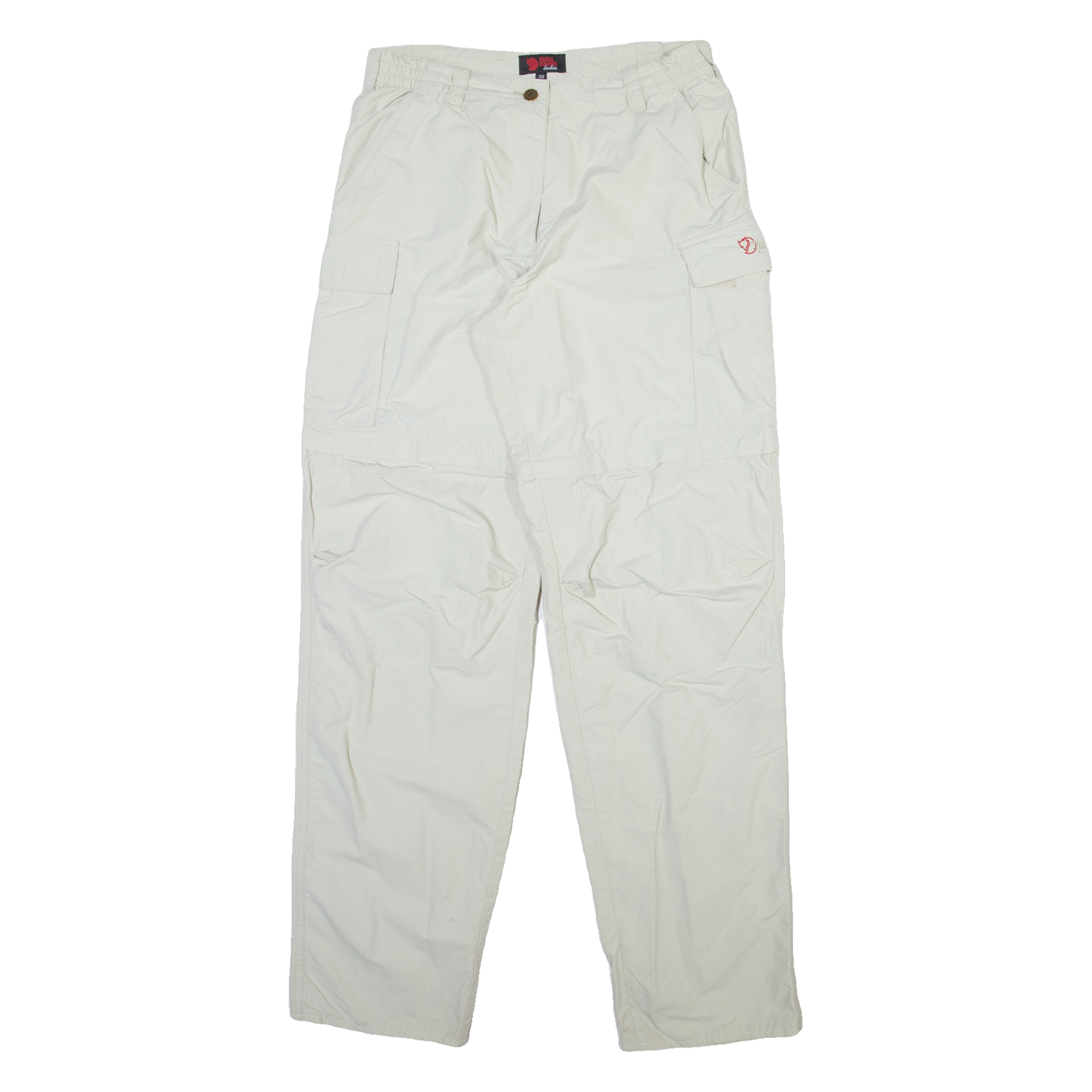 FJALLRAVEN Cargo Detachable Legs Womens Trousers Beige Relaxed Straight W28 L33 Refurbished - N/A refurbished available on Cerqular