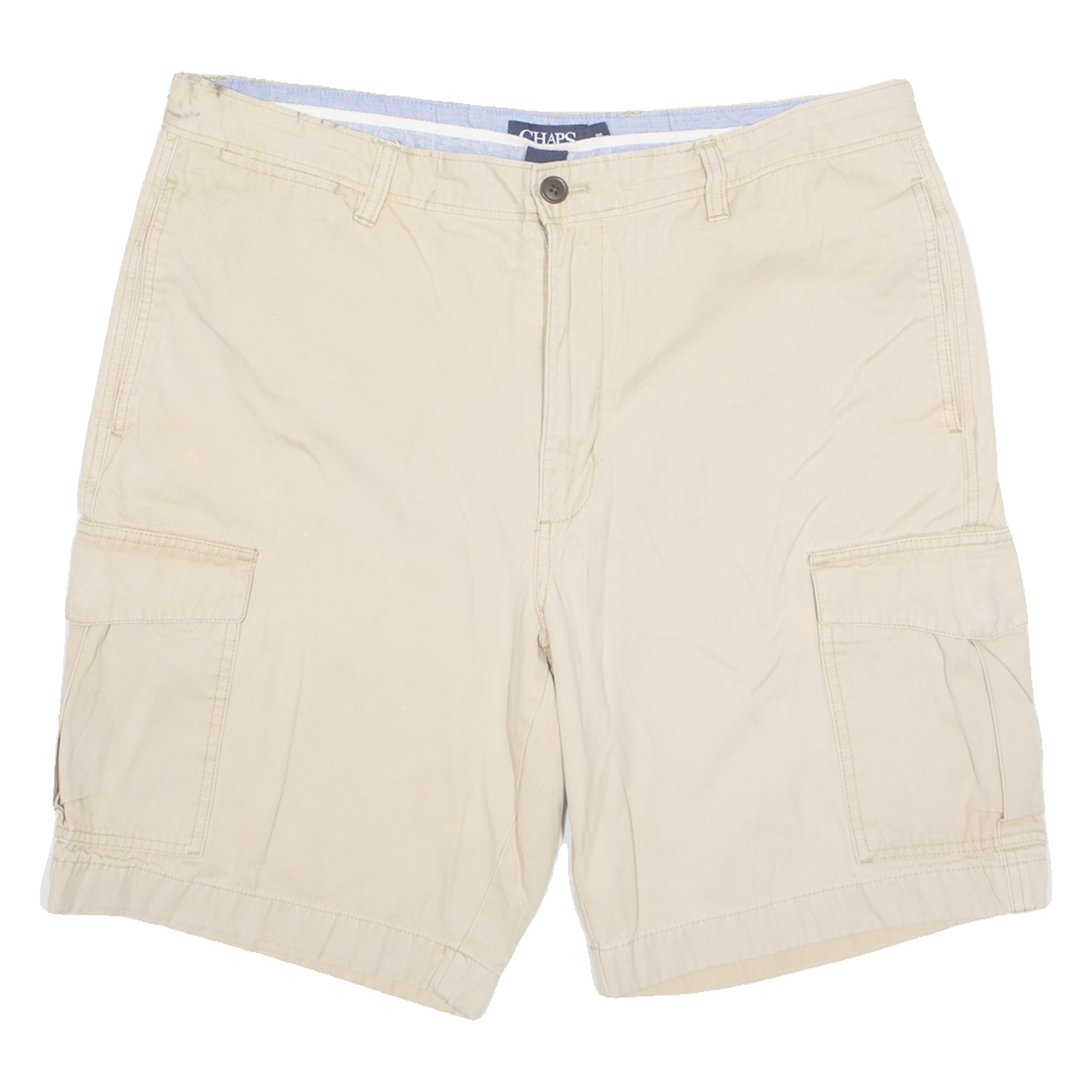 CHAPS Mens Cargo Shorts Beige L W36 Refurbished - N/A refurbished available on Cerqular